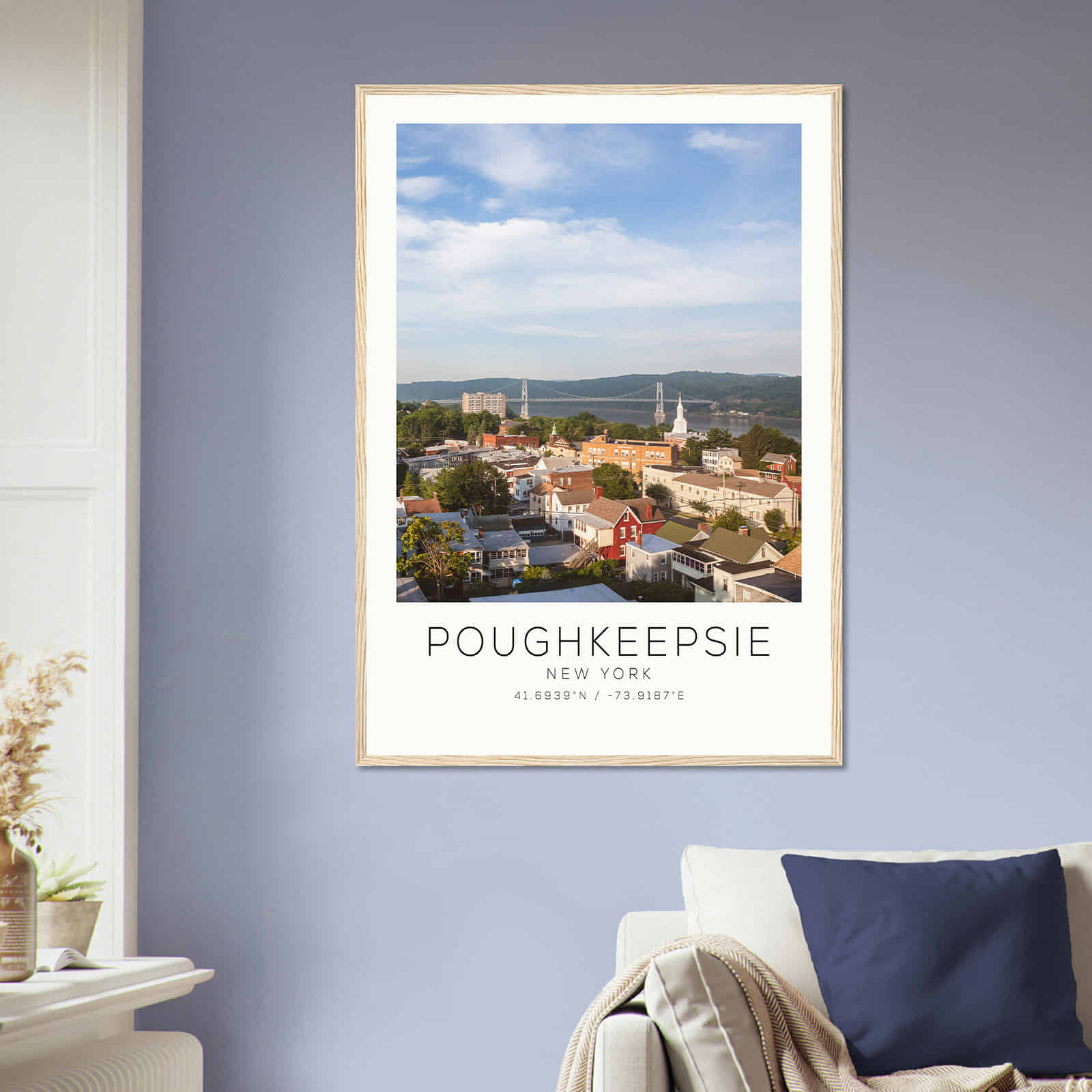 Deerfield Kansas Map Poster, Modern Home Decor Wall Art Print (Copy)