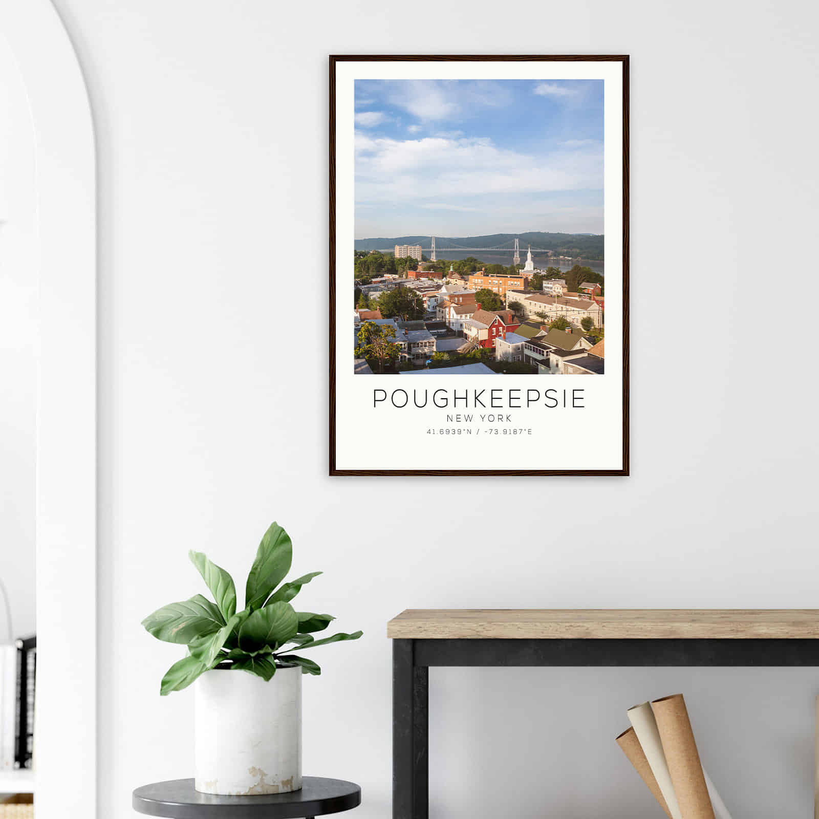 Deerfield Kansas Map Poster, Modern Home Decor Wall Art Print (Copy)