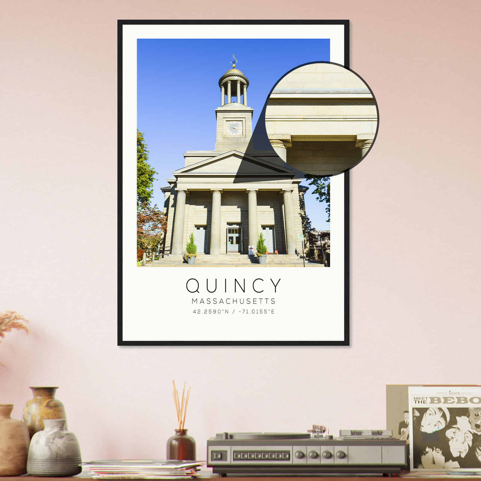 Deerfield Kansas Map Poster, Modern Home Decor Wall Art Print (Copy)