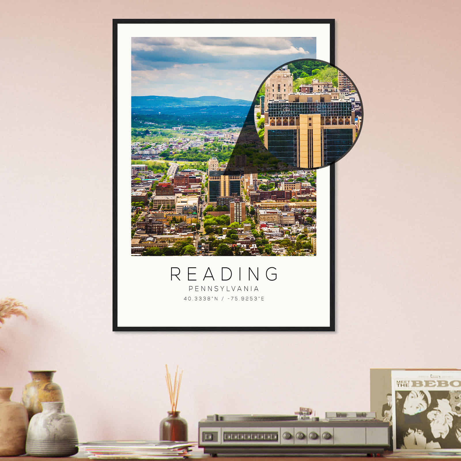 Deerfield Kansas Map Poster, Modern Home Decor Wall Art Print (Copy)