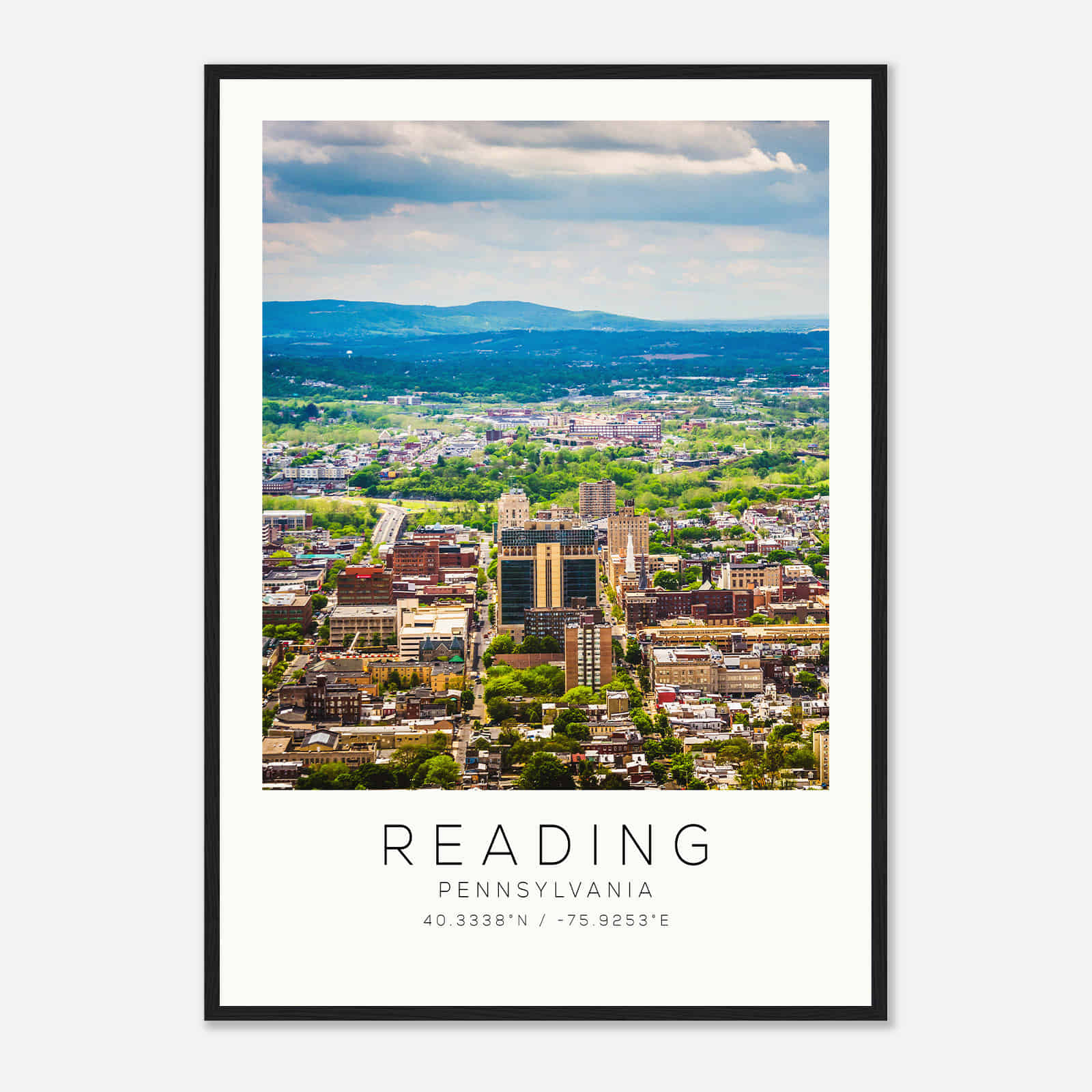 Reading Pennsylvania Photo Travel Poster, Reading Travel Print, Minimalist Travel Print Reading Pennsylvania Photo Travel Poster, Reading Travel Print, Minimalist Travel Print