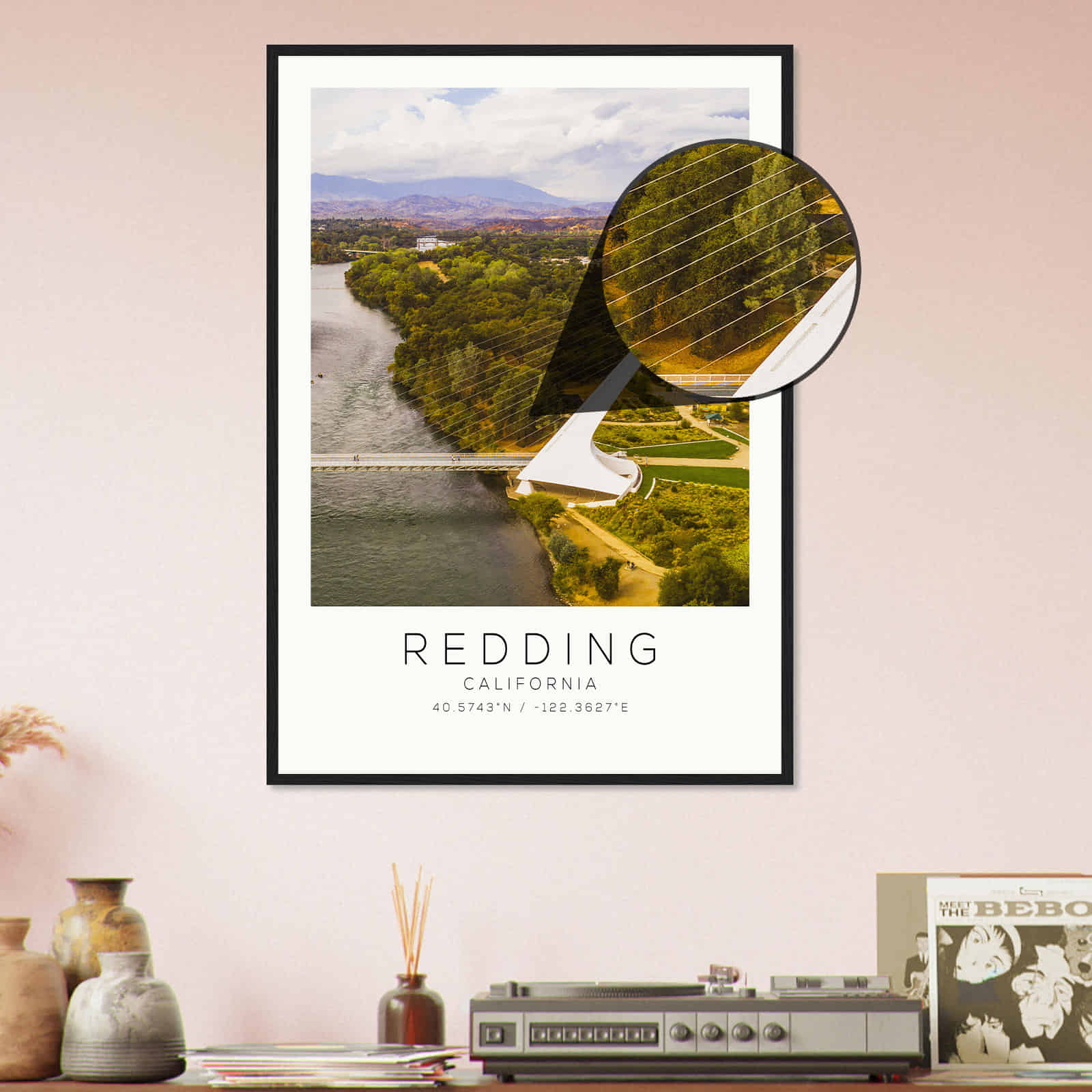 Deerfield Kansas Map Poster, Modern Home Decor Wall Art Print (Copy)