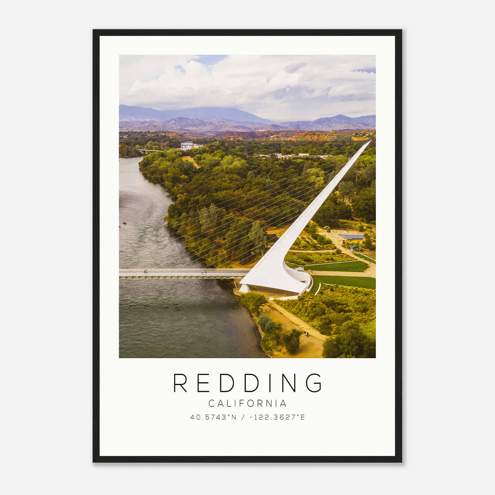 Redding California Photo Travel Poster, Redding Travel Print, Minimalist Travel Print Redding California Photo Travel Poster, Redding Travel Print, Minimalist Travel Print