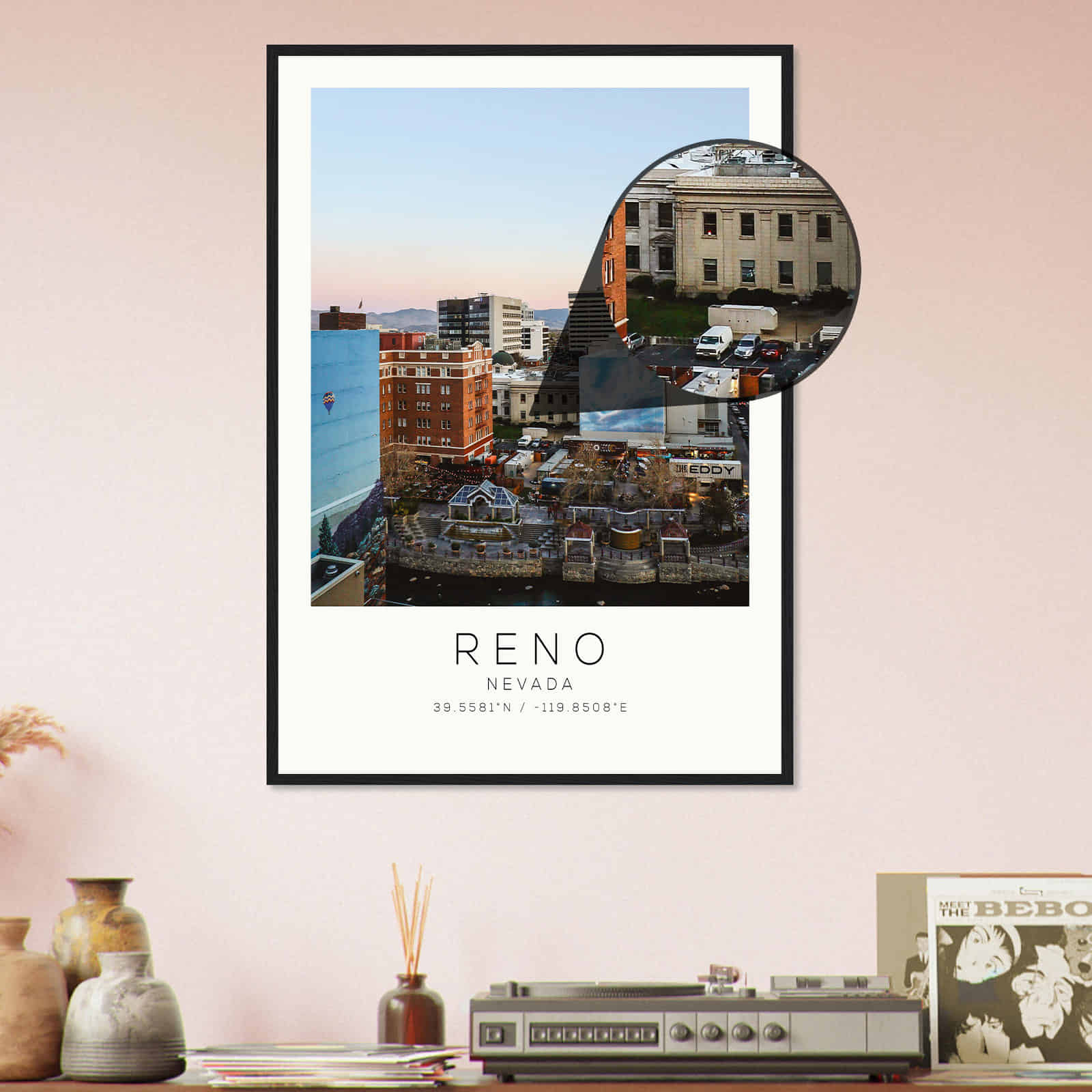 Deerfield Kansas Map Poster, Modern Home Decor Wall Art Print (Copy)