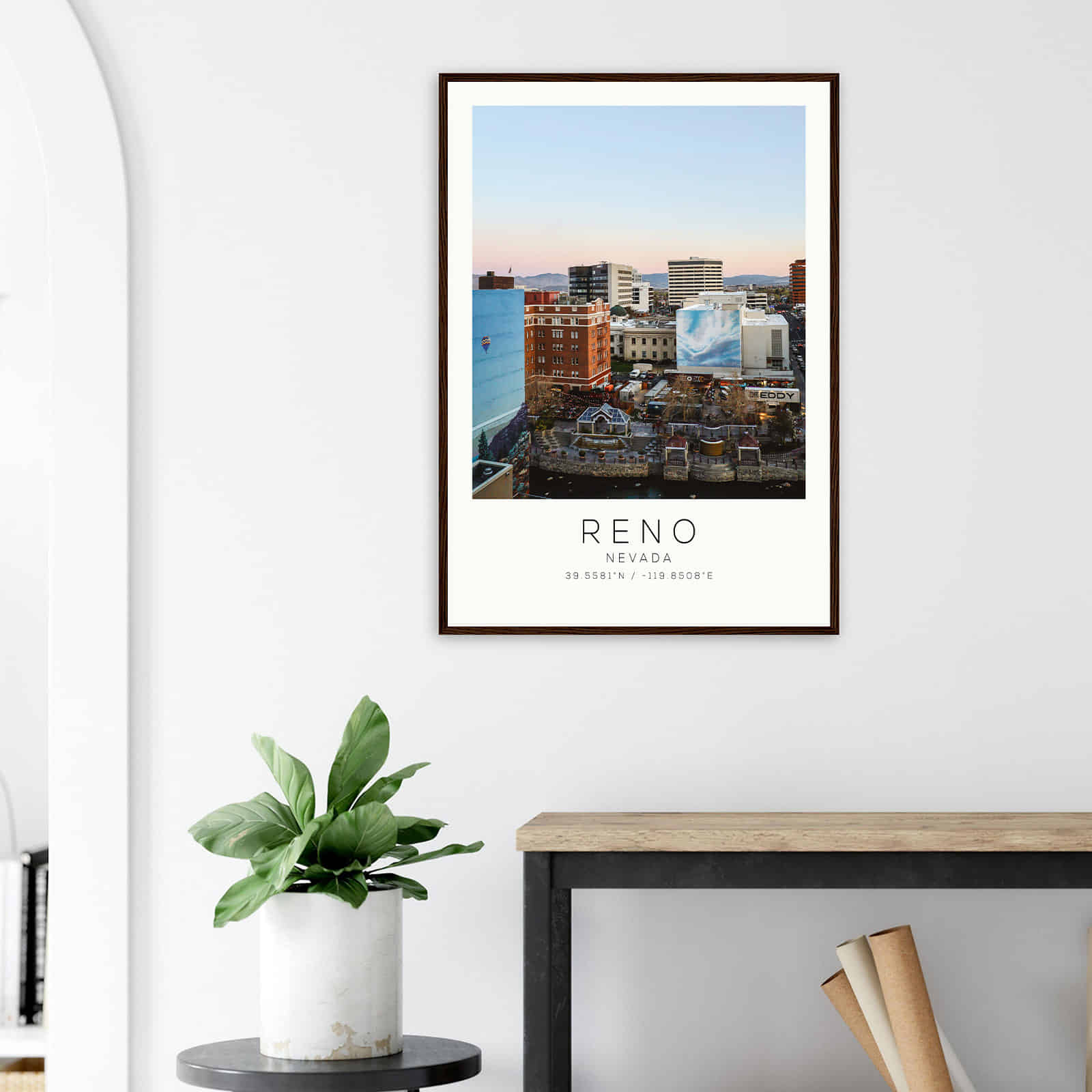 Deerfield Kansas Map Poster, Modern Home Decor Wall Art Print (Copy)