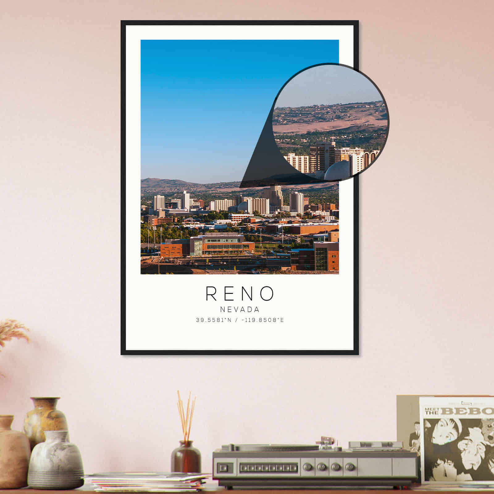 Deerfield Kansas Map Poster, Modern Home Decor Wall Art Print (Copy)