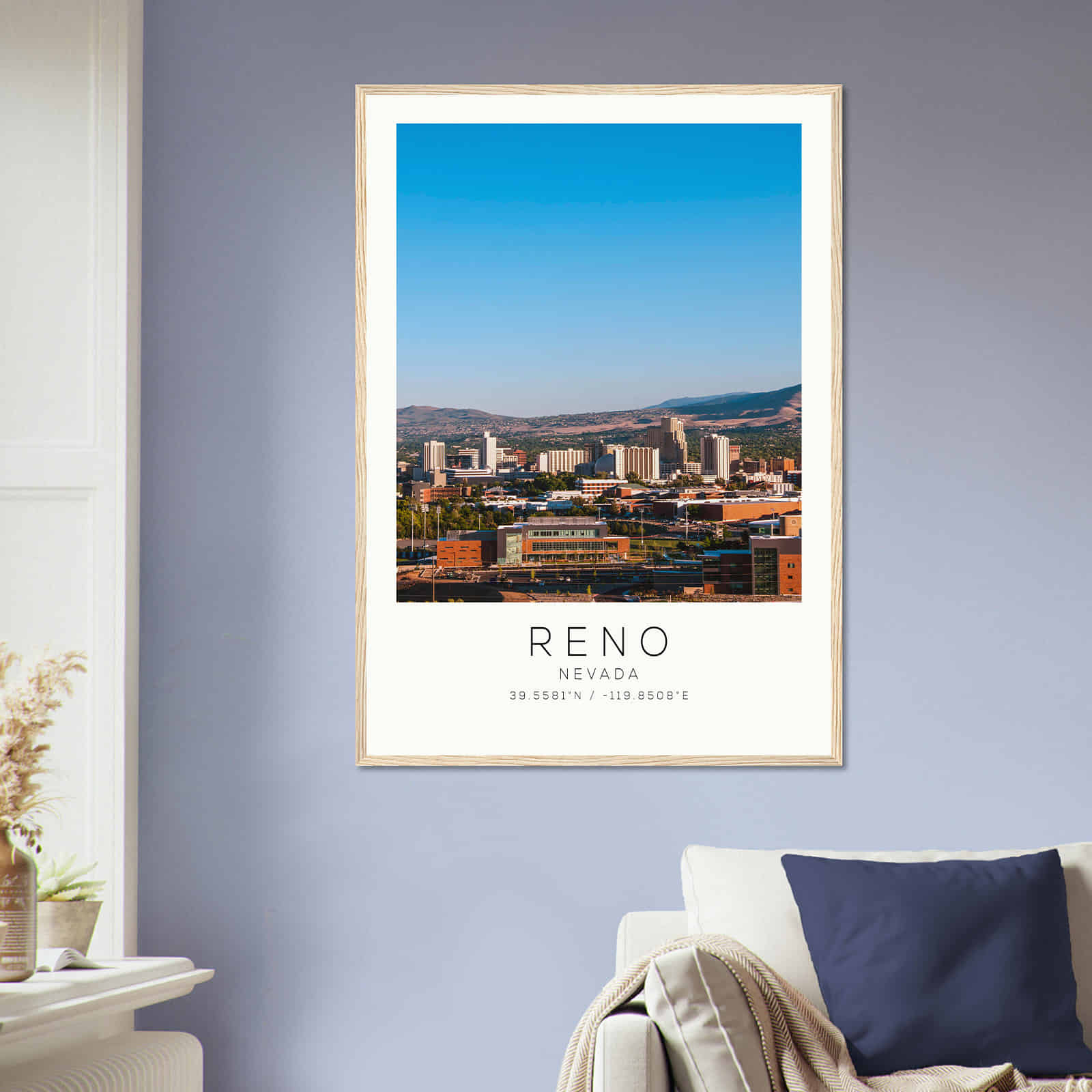 Deerfield Kansas Map Poster, Modern Home Decor Wall Art Print (Copy)