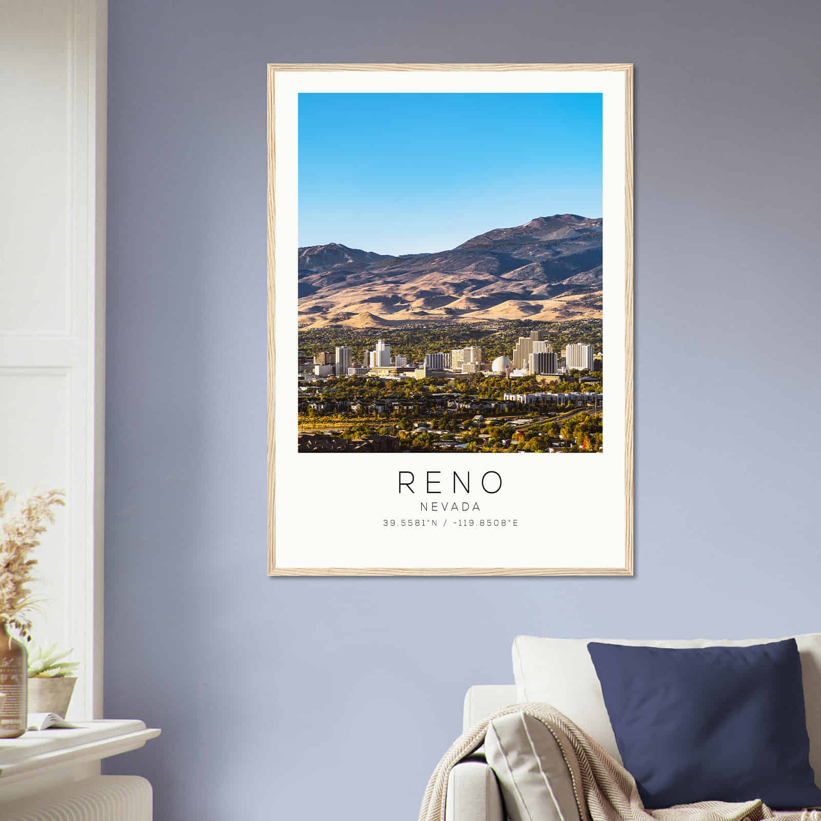 Deerfield Kansas Map Poster, Modern Home Decor Wall Art Print (Copy)