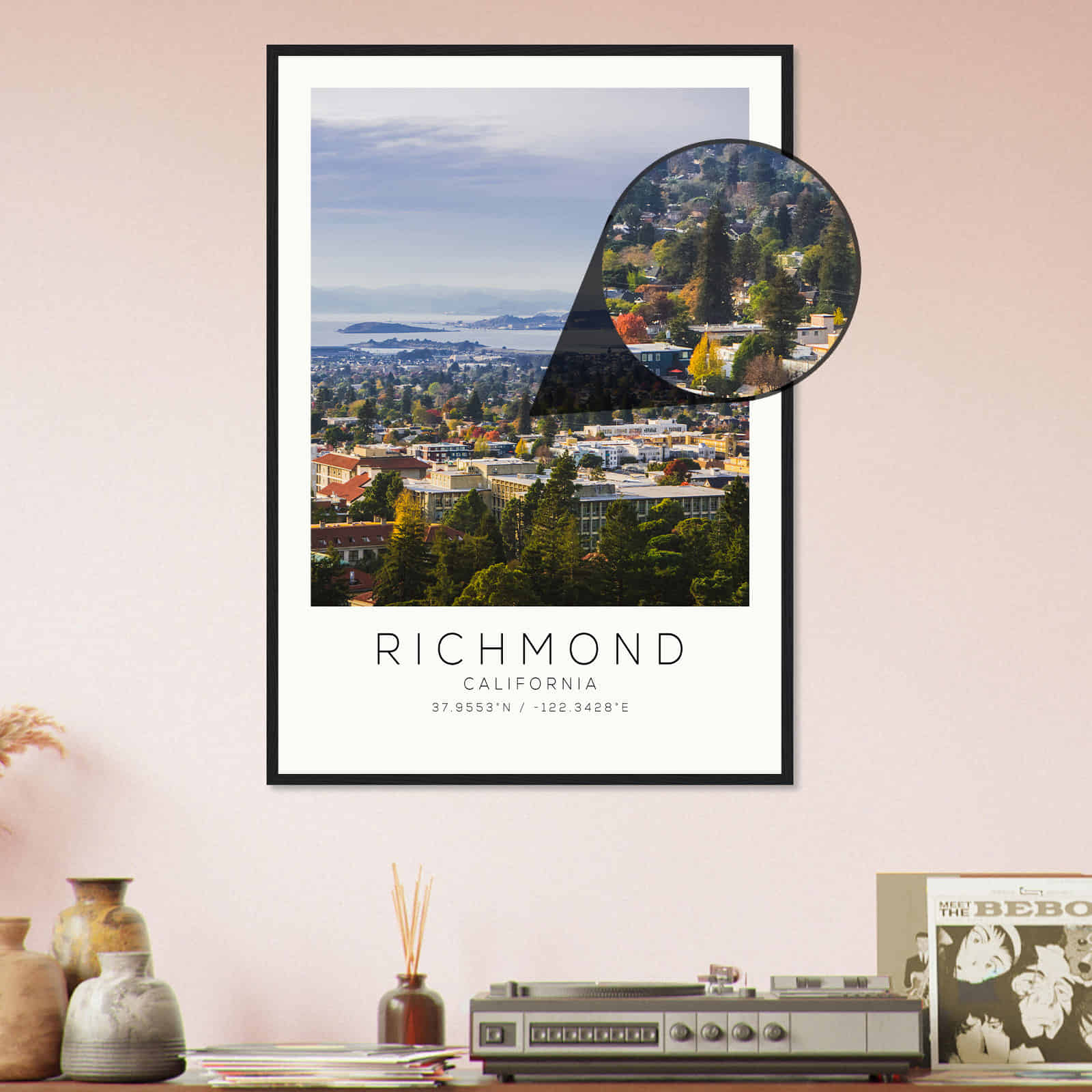 Deerfield Kansas Map Poster, Modern Home Decor Wall Art Print (Copy)