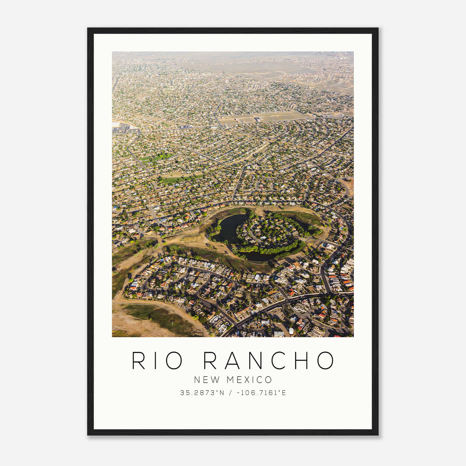 Rio Rancho New Mexico Photo Travel Poster, Rio Rancho Travel Print, Minimalist Travel Print
