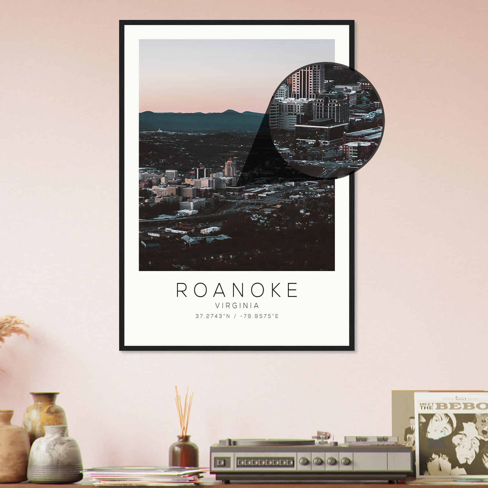 Deerfield Kansas Map Poster, Modern Home Decor Wall Art Print (Copy)