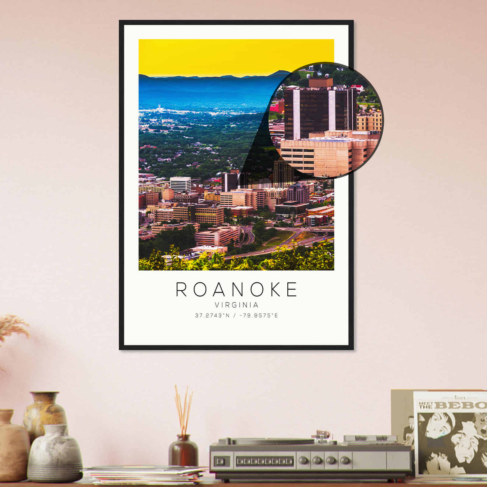 Deerfield Kansas Map Poster, Modern Home Decor Wall Art Print (Copy)