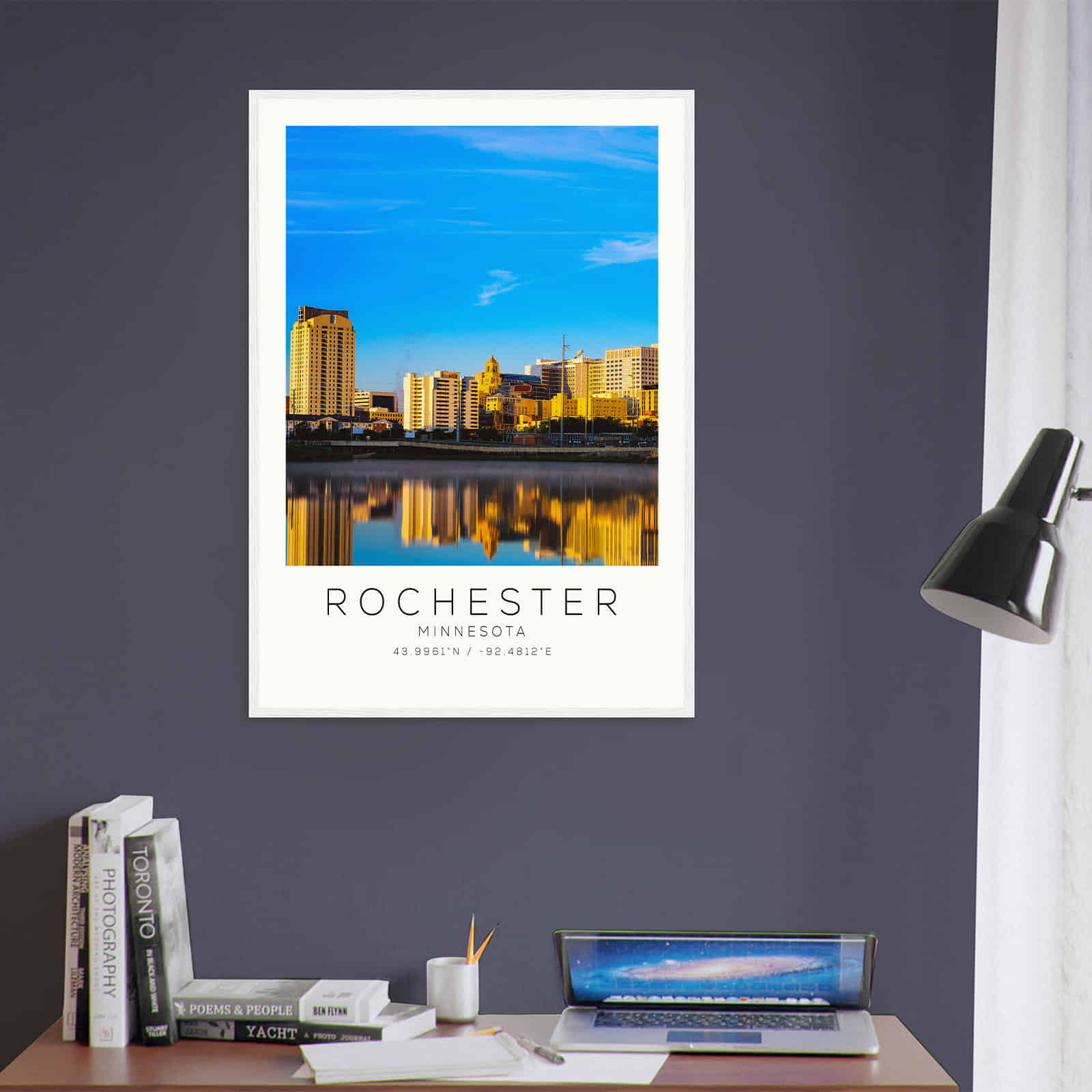 Deerfield Kansas Map Poster, Modern Home Decor Wall Art Print (Copy)