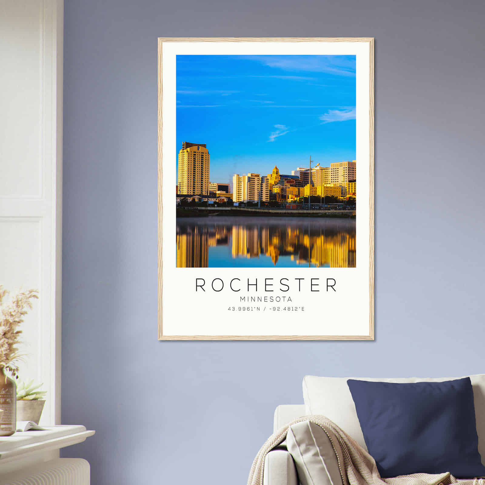 Deerfield Kansas Map Poster, Modern Home Decor Wall Art Print (Copy)