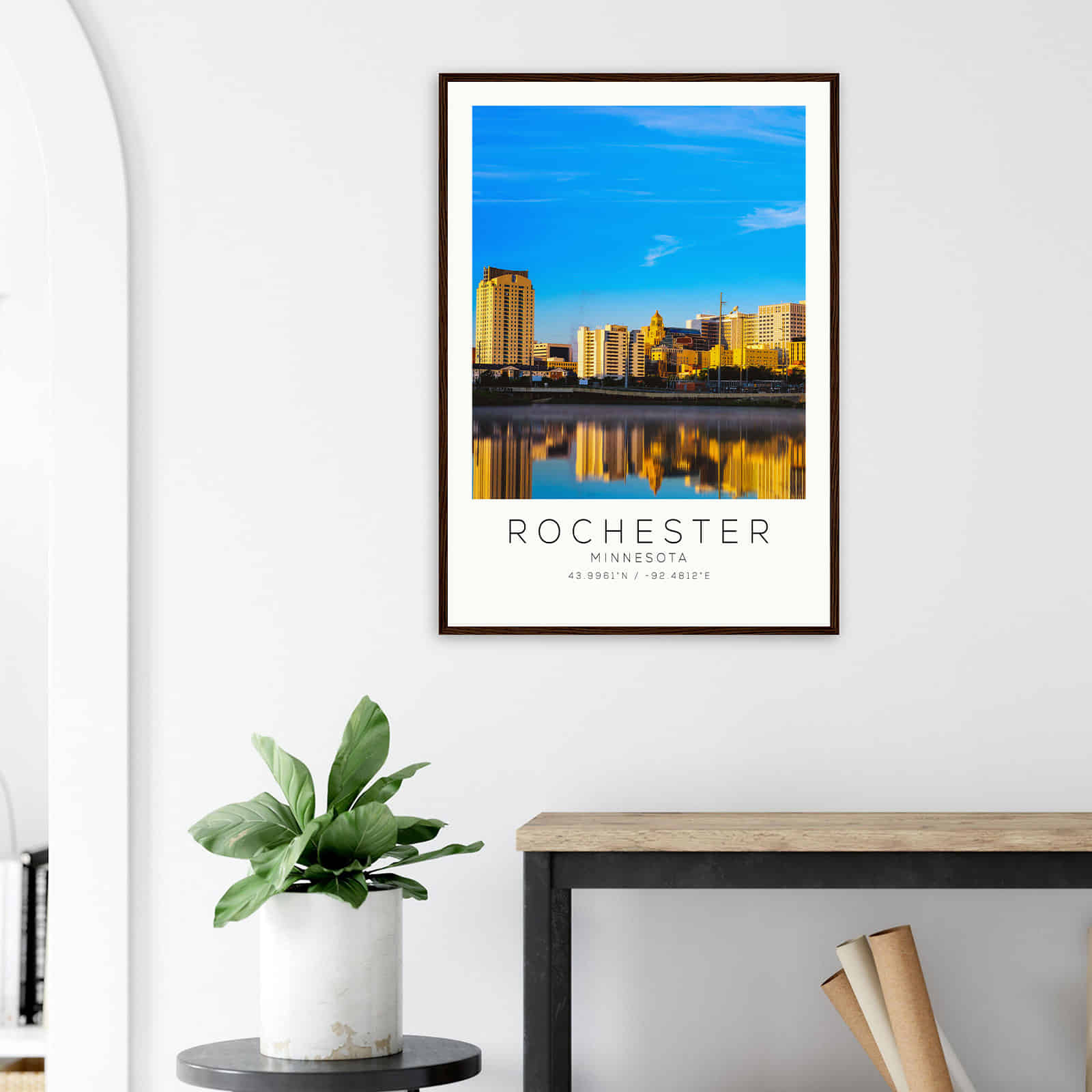 Deerfield Kansas Map Poster, Modern Home Decor Wall Art Print (Copy)