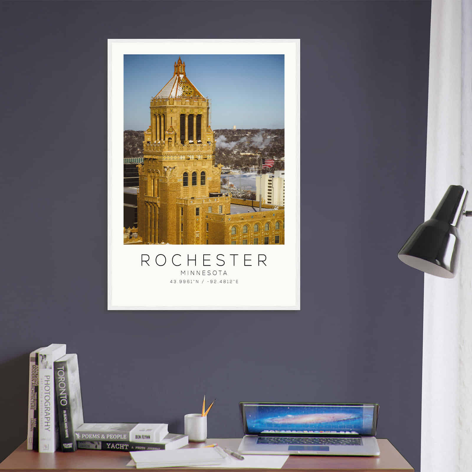 Deerfield Kansas Map Poster, Modern Home Decor Wall Art Print (Copy)