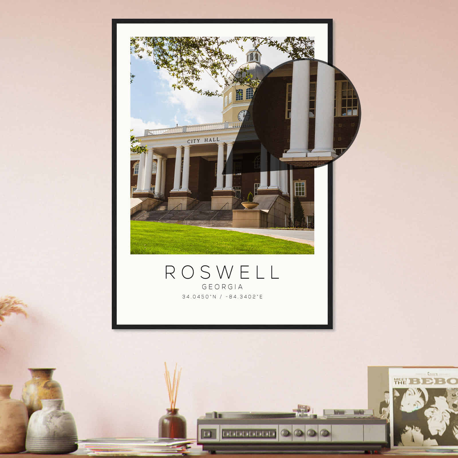 Deerfield Kansas Map Poster, Modern Home Decor Wall Art Print (Copy)