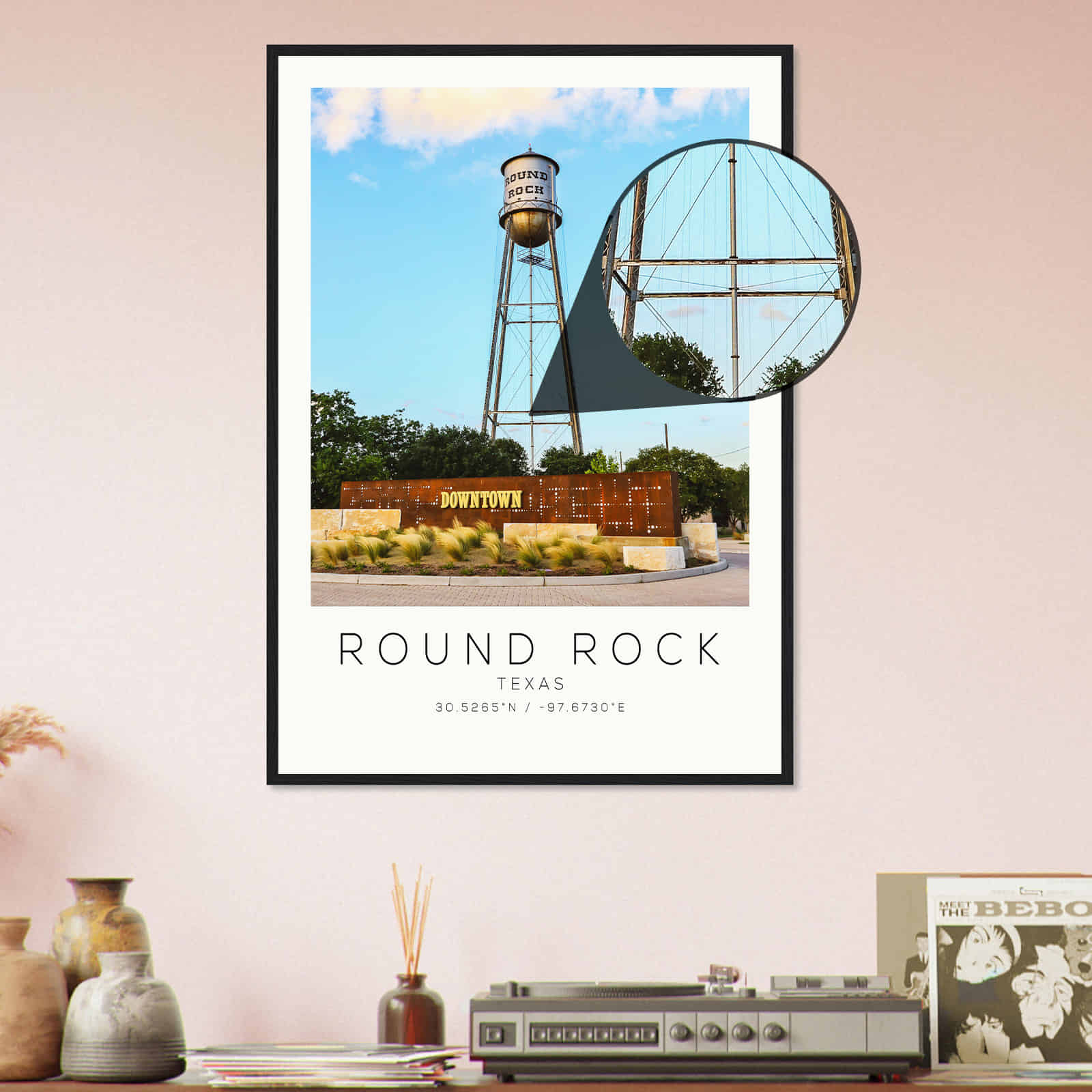 Deerfield Kansas Map Poster, Modern Home Decor Wall Art Print (Copy)