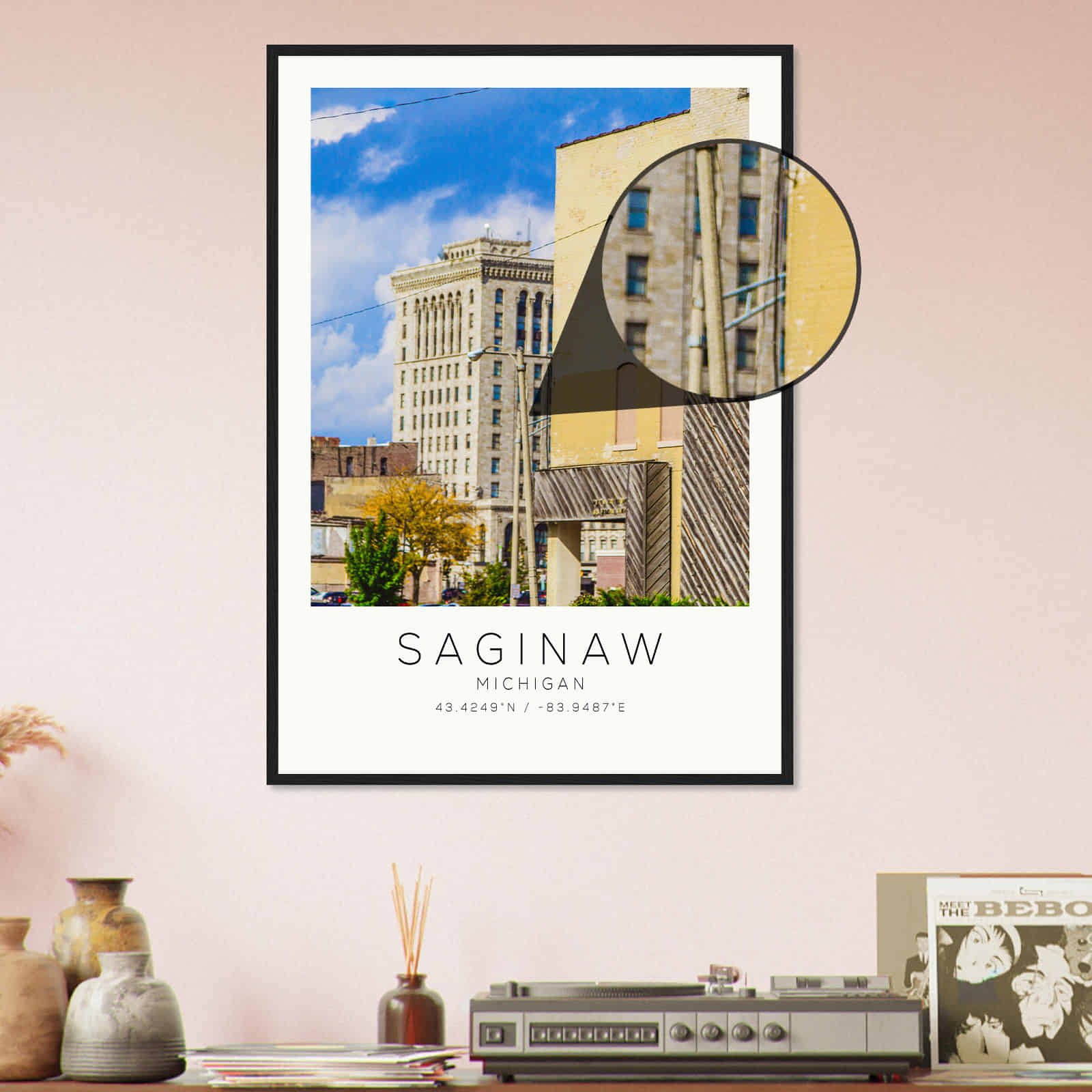 Deerfield Kansas Map Poster, Modern Home Decor Wall Art Print (Copy)