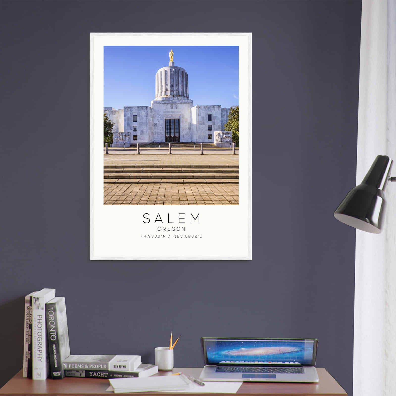 Deerfield Kansas Map Poster, Modern Home Decor Wall Art Print (Copy)