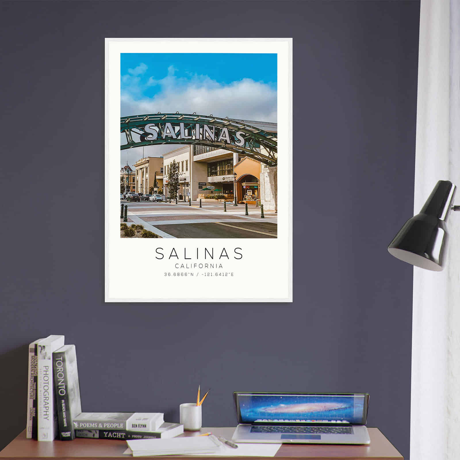 Deerfield Kansas Map Poster, Modern Home Decor Wall Art Print (Copy)