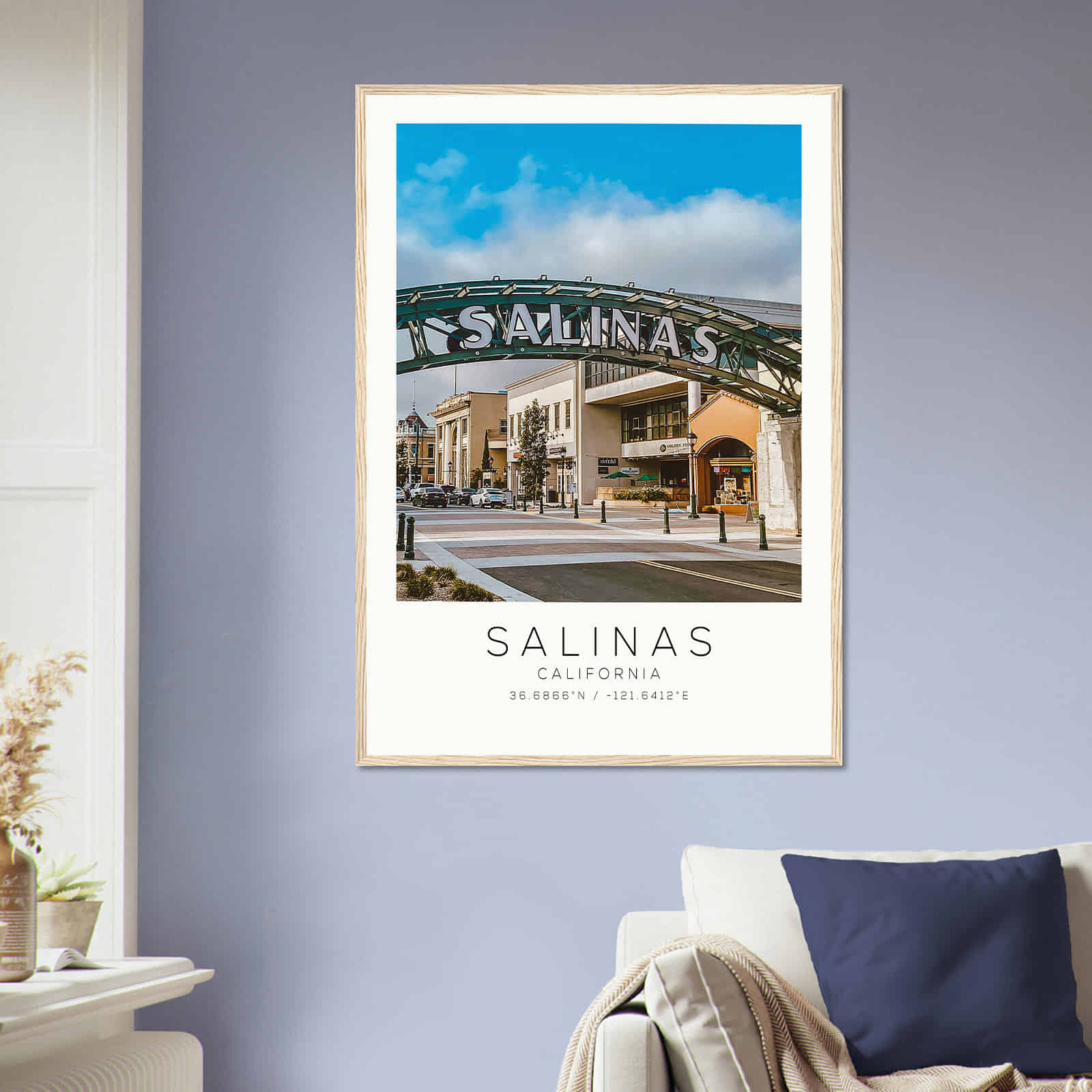 Deerfield Kansas Map Poster, Modern Home Decor Wall Art Print (Copy)