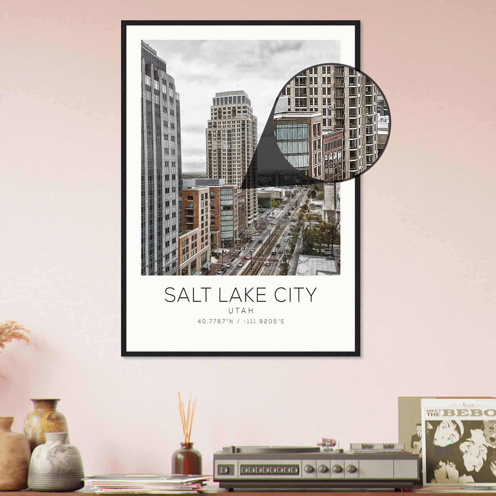 Deerfield Kansas Map Poster, Modern Home Decor Wall Art Print (Copy)