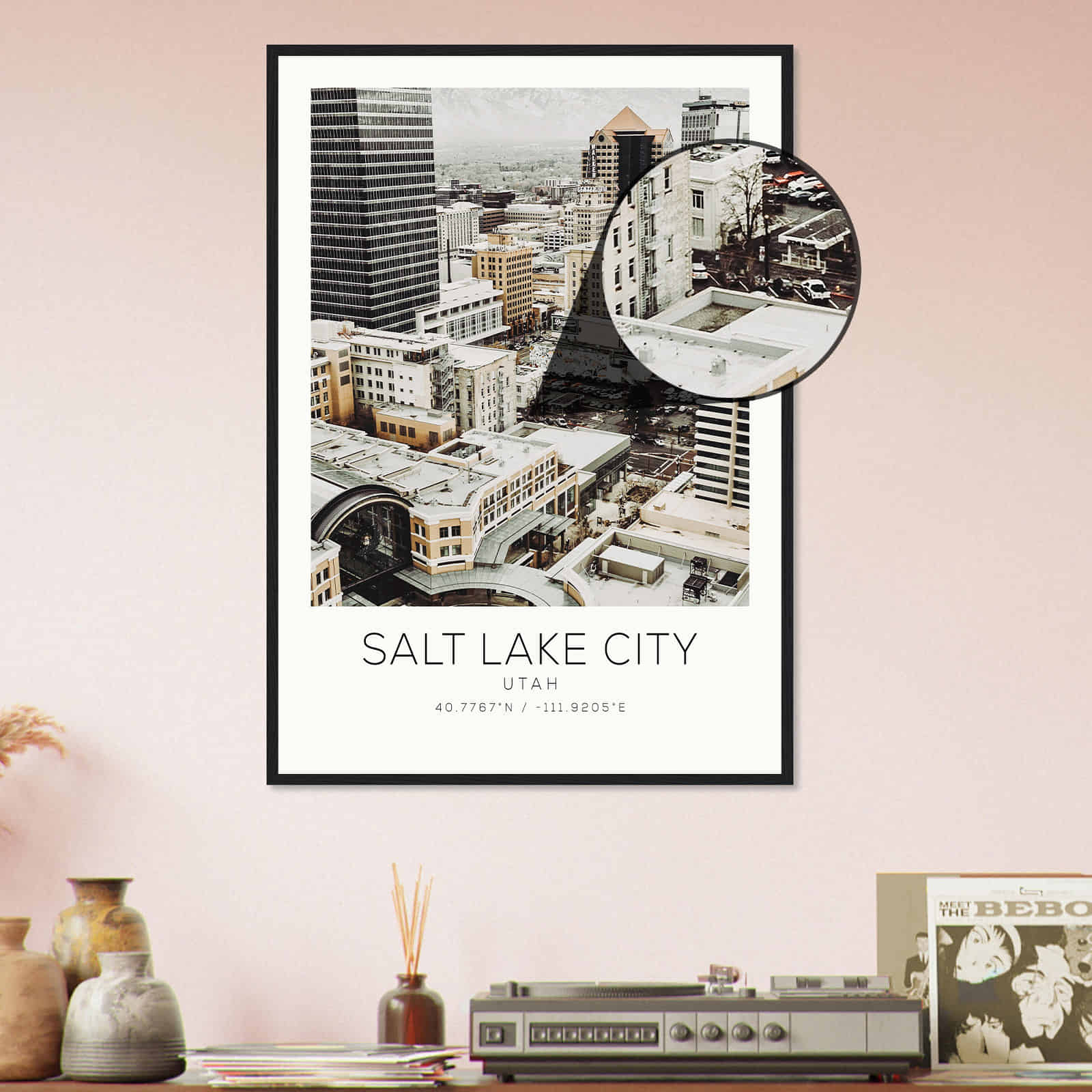 Deerfield Kansas Map Poster, Modern Home Decor Wall Art Print (Copy)