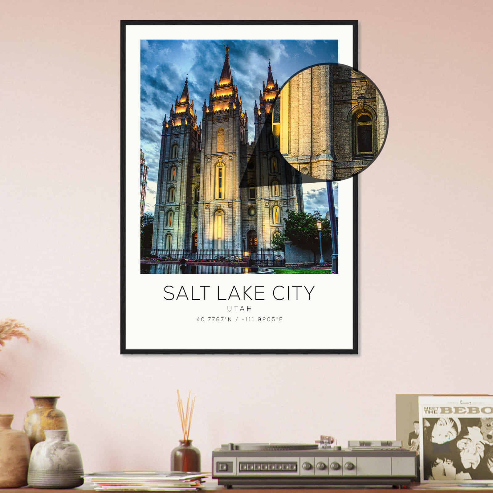 Deerfield Kansas Map Poster, Modern Home Decor Wall Art Print (Copy)