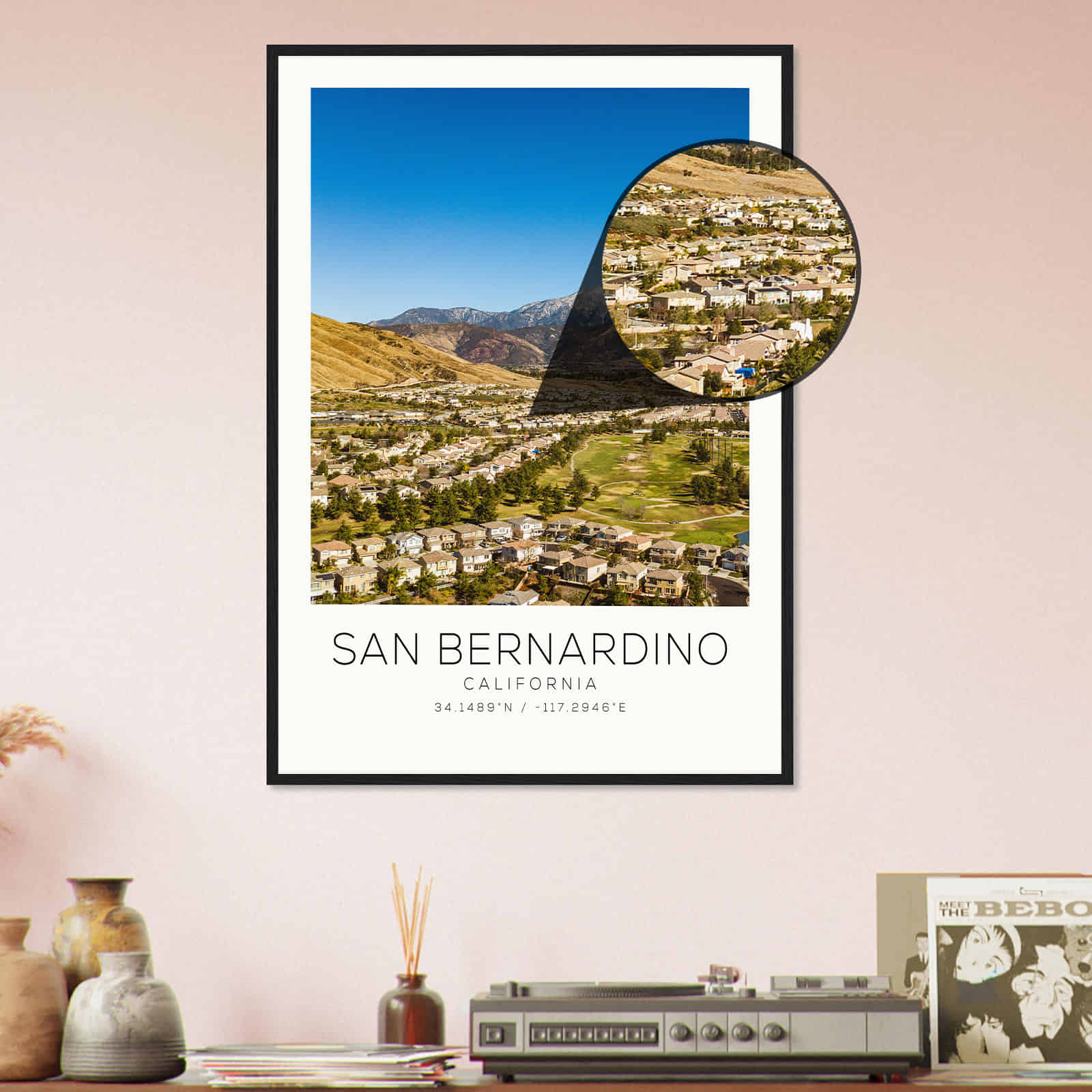 Deerfield Kansas Map Poster, Modern Home Decor Wall Art Print (Copy)