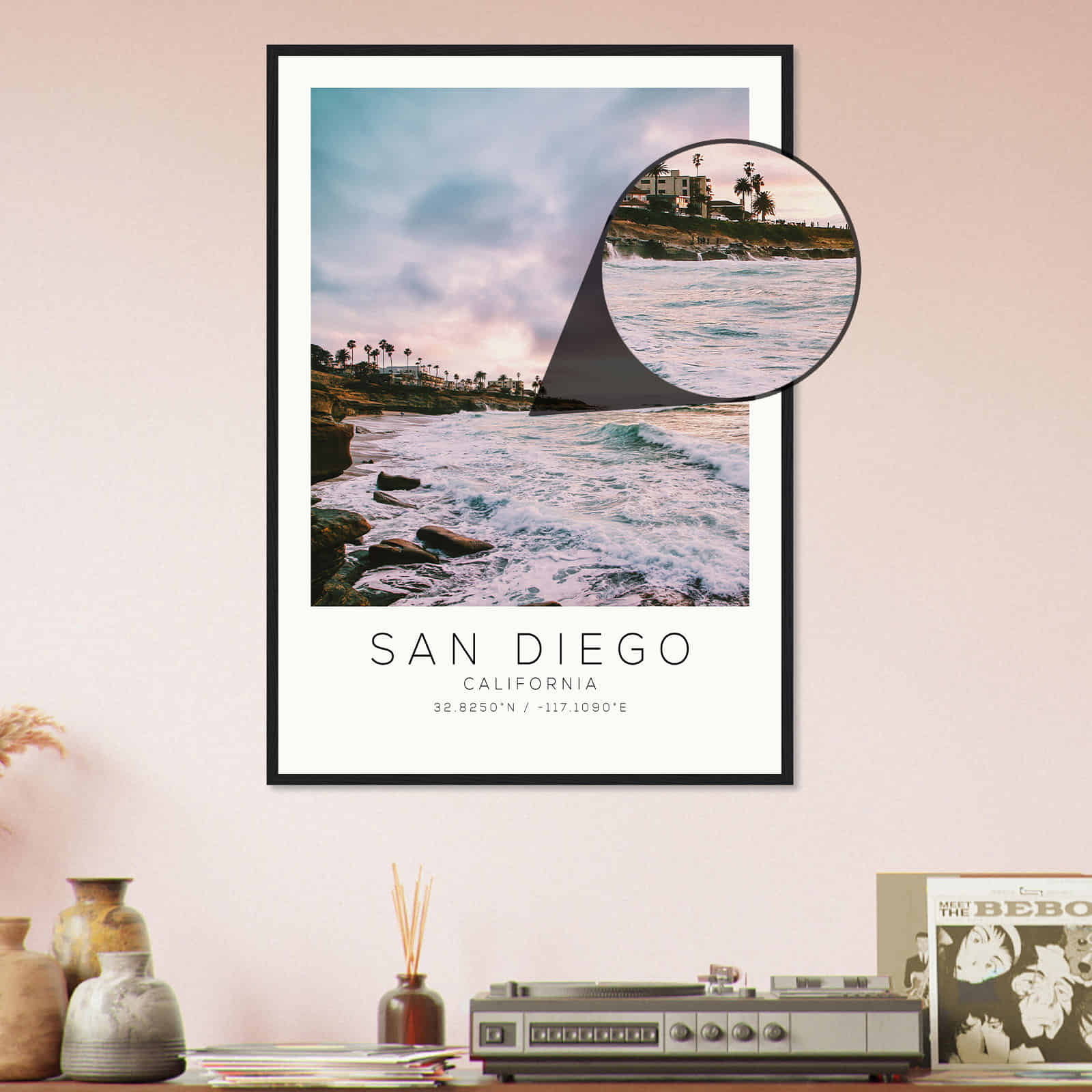 Deerfield Kansas Map Poster, Modern Home Decor Wall Art Print (Copy)