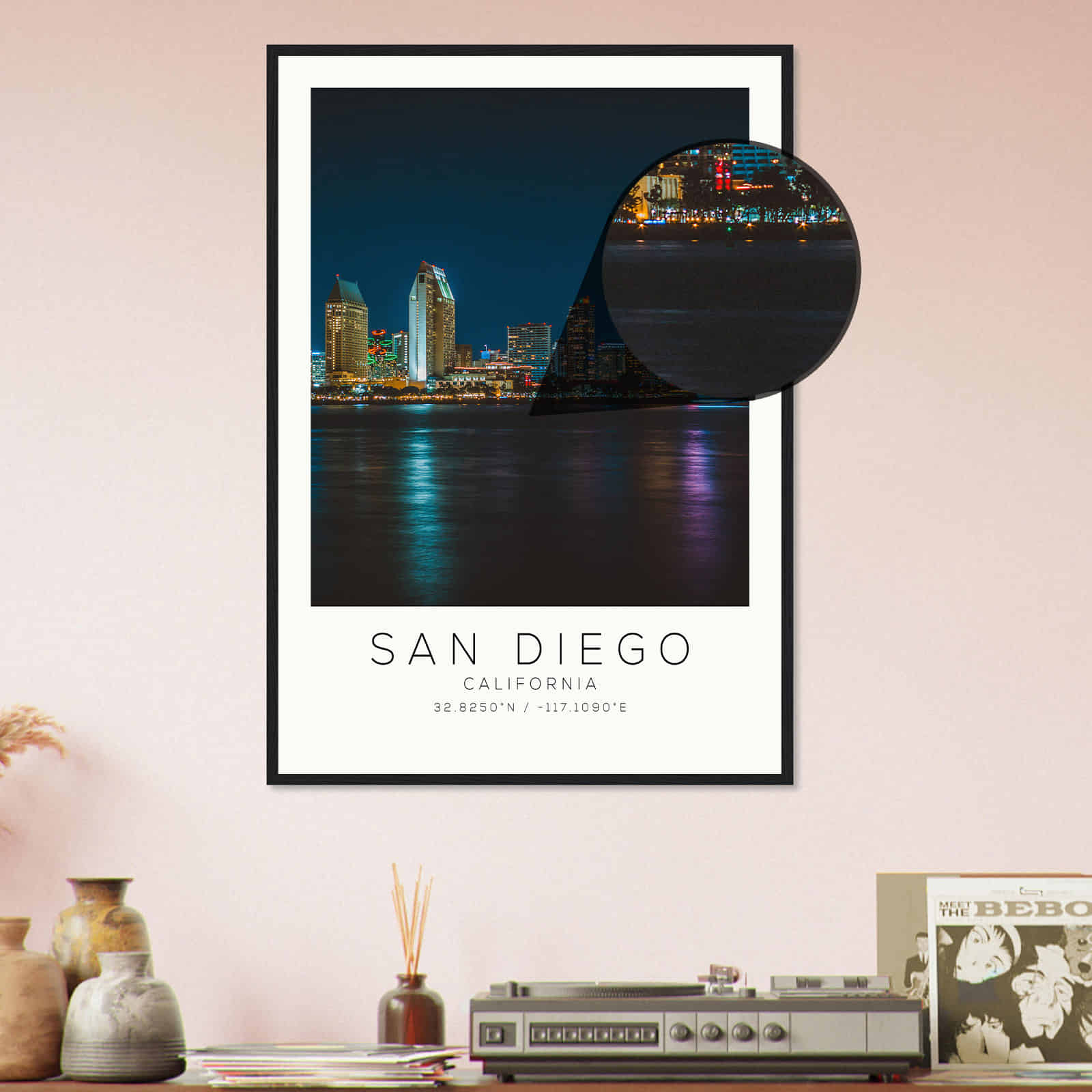 Deerfield Kansas Map Poster, Modern Home Decor Wall Art Print (Copy)