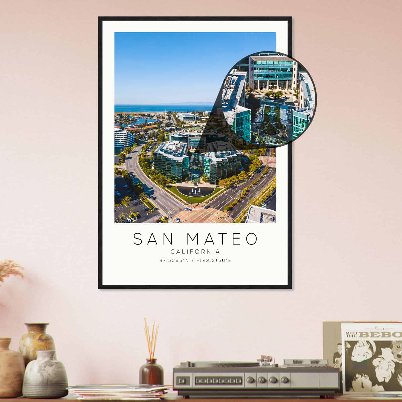 Deerfield Kansas Map Poster, Modern Home Decor Wall Art Print (Copy)