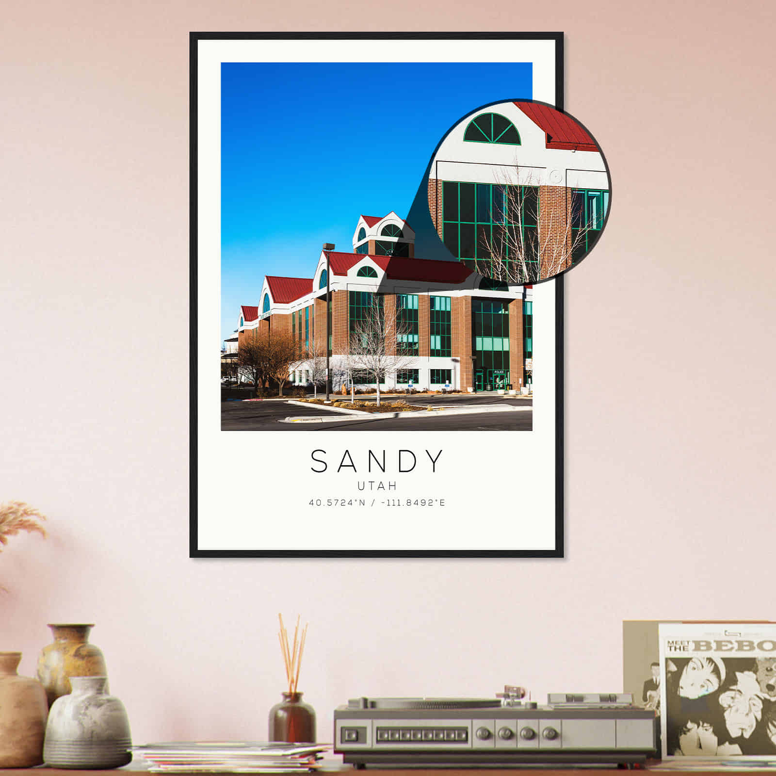 Deerfield Kansas Map Poster, Modern Home Decor Wall Art Print (Copy)