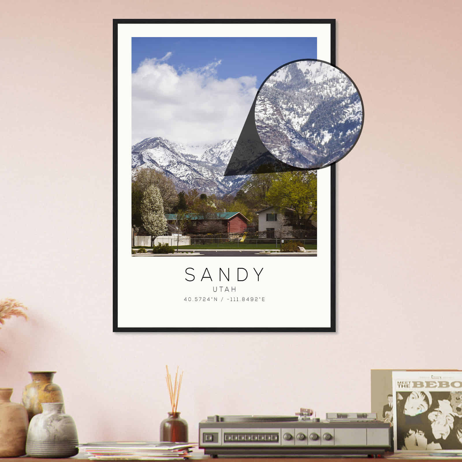 Deerfield Kansas Map Poster, Modern Home Decor Wall Art Print (Copy)