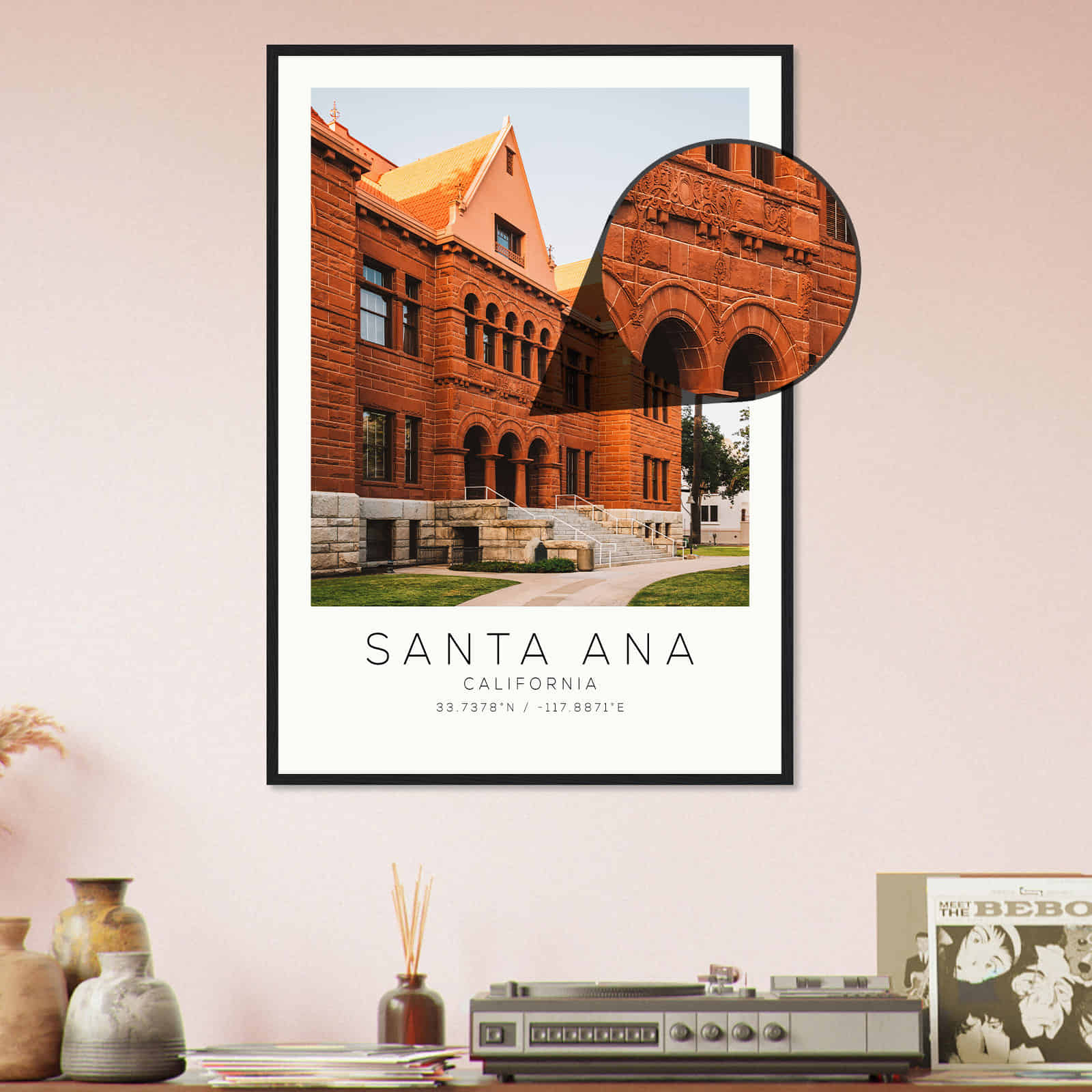 Deerfield Kansas Map Poster, Modern Home Decor Wall Art Print (Copy)