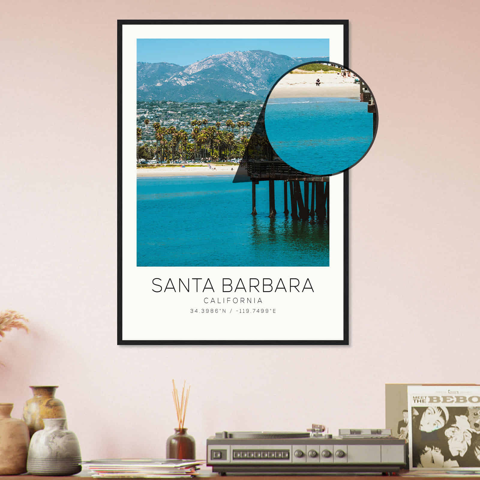 Deerfield Kansas Map Poster, Modern Home Decor Wall Art Print (Copy)