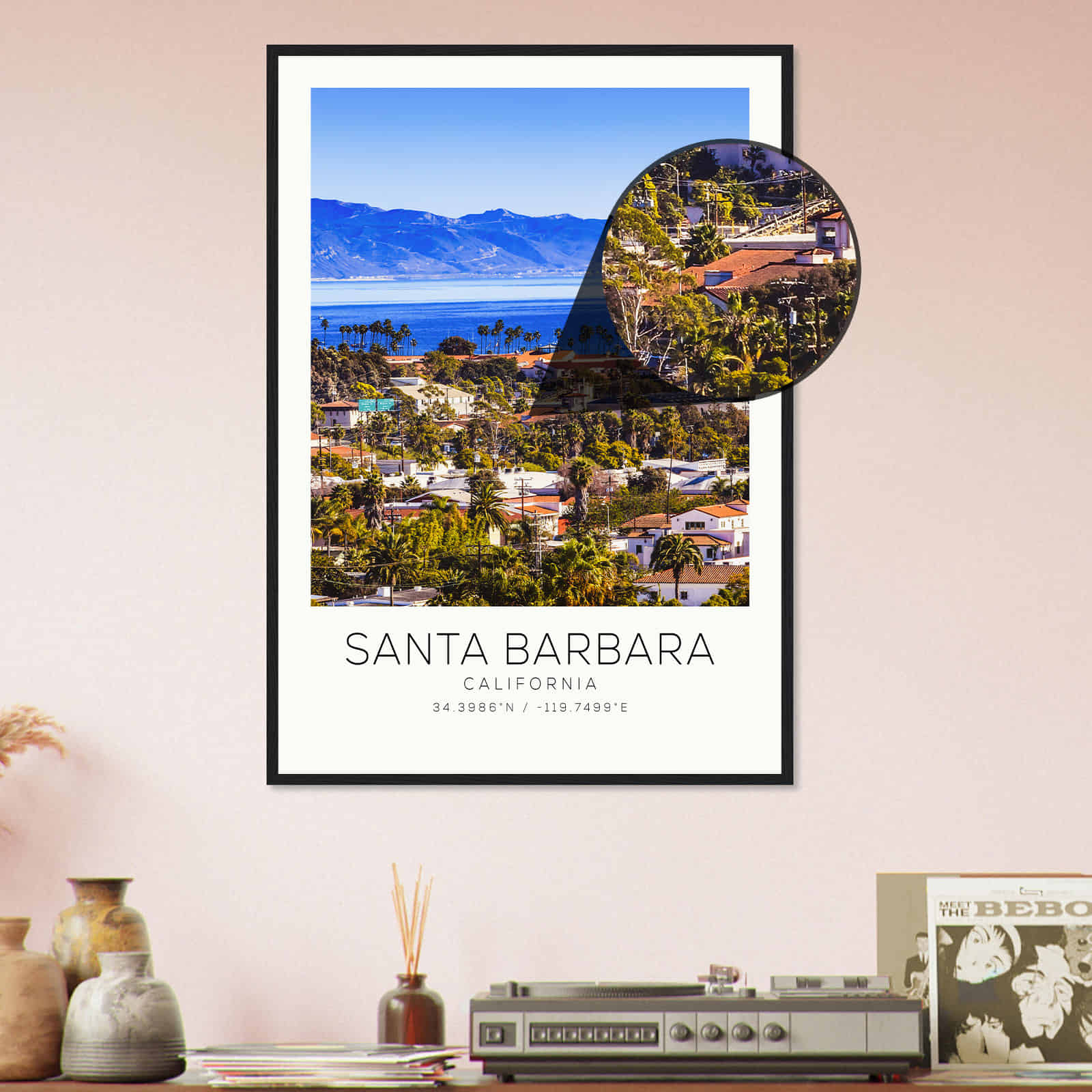 Deerfield Kansas Map Poster, Modern Home Decor Wall Art Print (Copy)