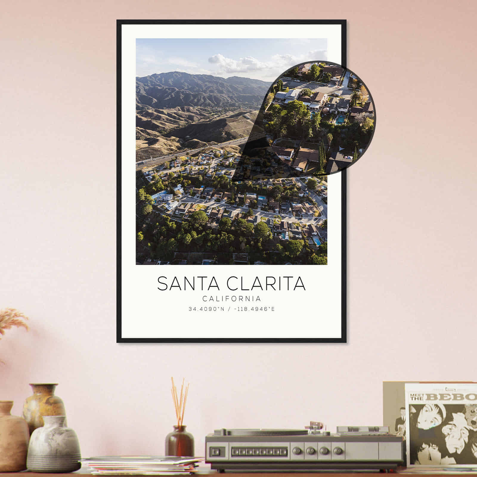 Deerfield Kansas Map Poster, Modern Home Decor Wall Art Print (Copy)