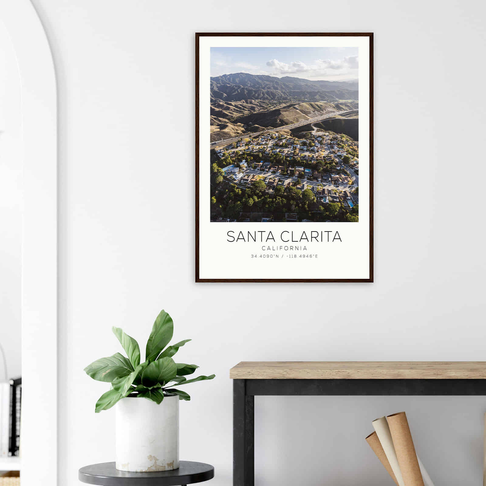 Deerfield Kansas Map Poster, Modern Home Decor Wall Art Print (Copy)