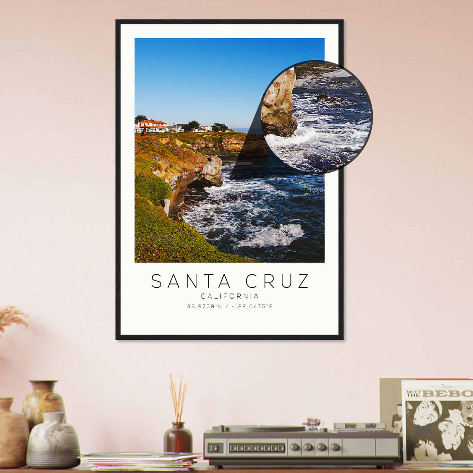 Deerfield Kansas Map Poster, Modern Home Decor Wall Art Print (Copy)