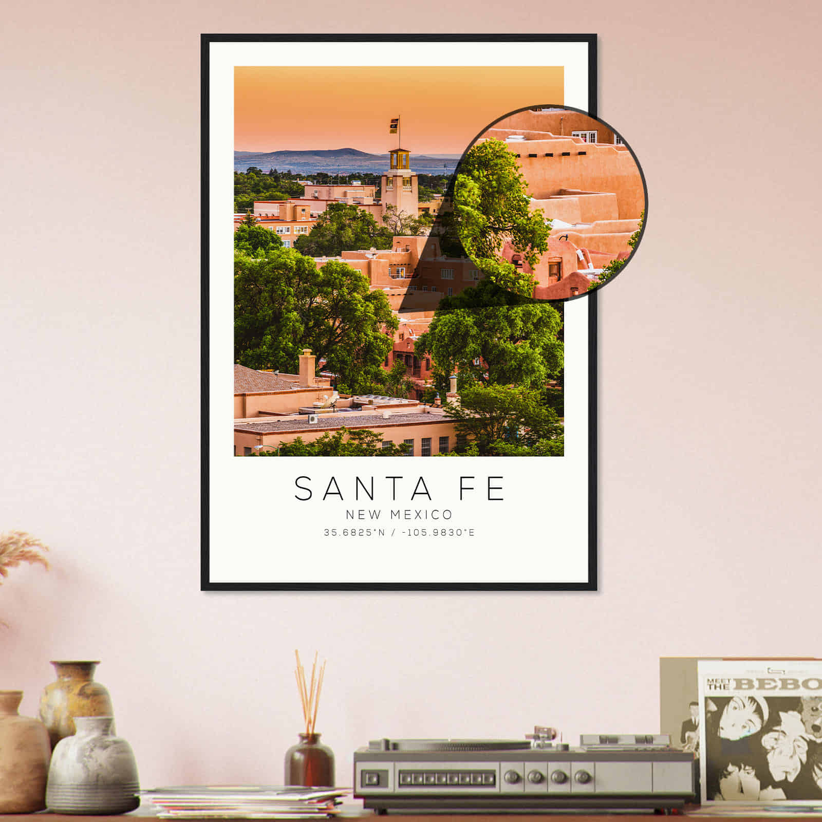 Deerfield Kansas Map Poster, Modern Home Decor Wall Art Print (Copy)