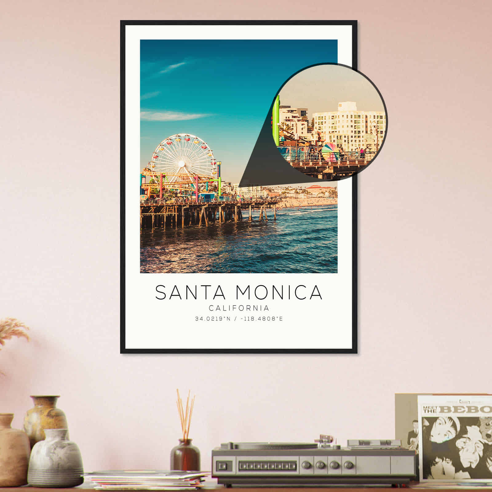 Deerfield Kansas Map Poster, Modern Home Decor Wall Art Print (Copy)