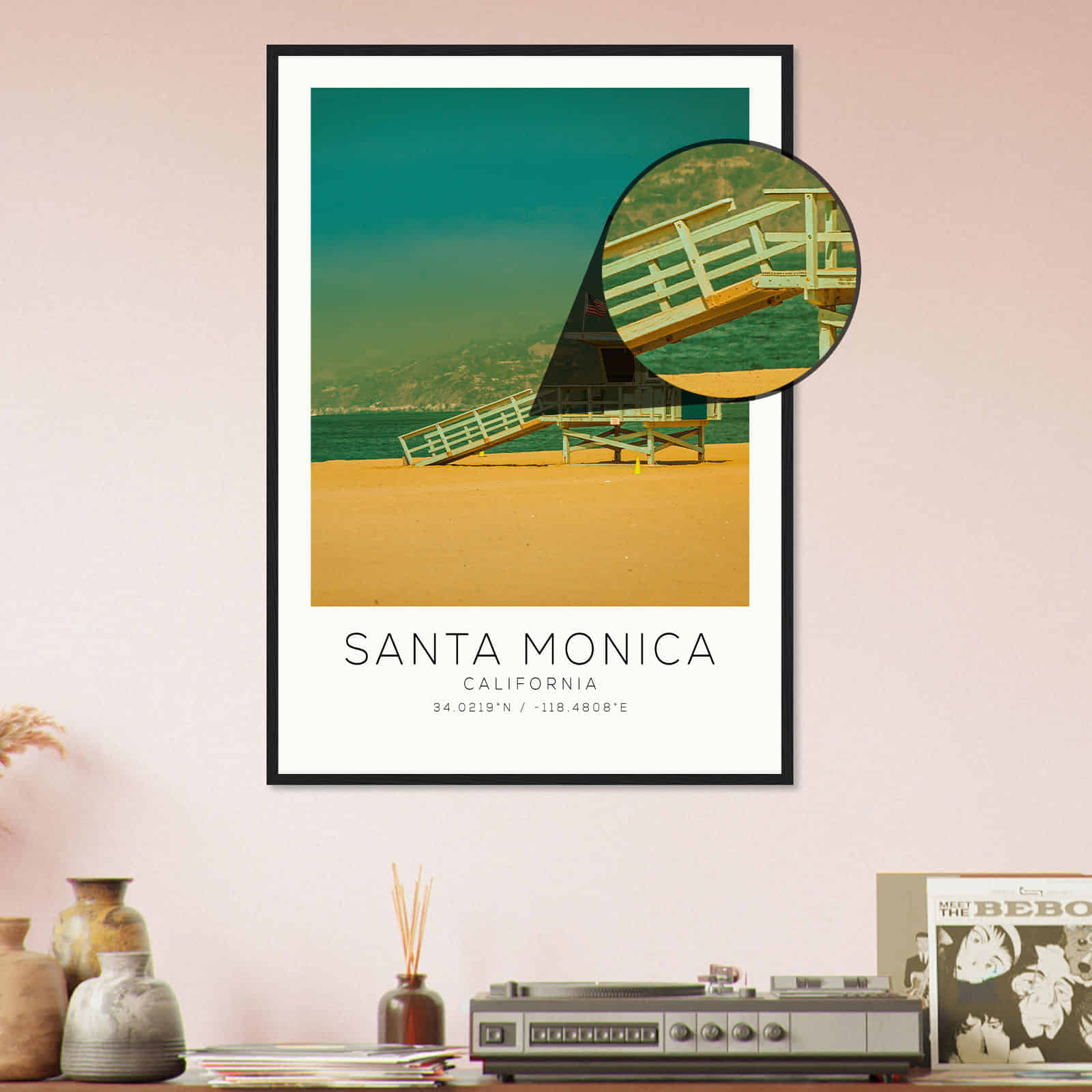 Deerfield Kansas Map Poster, Modern Home Decor Wall Art Print (Copy)