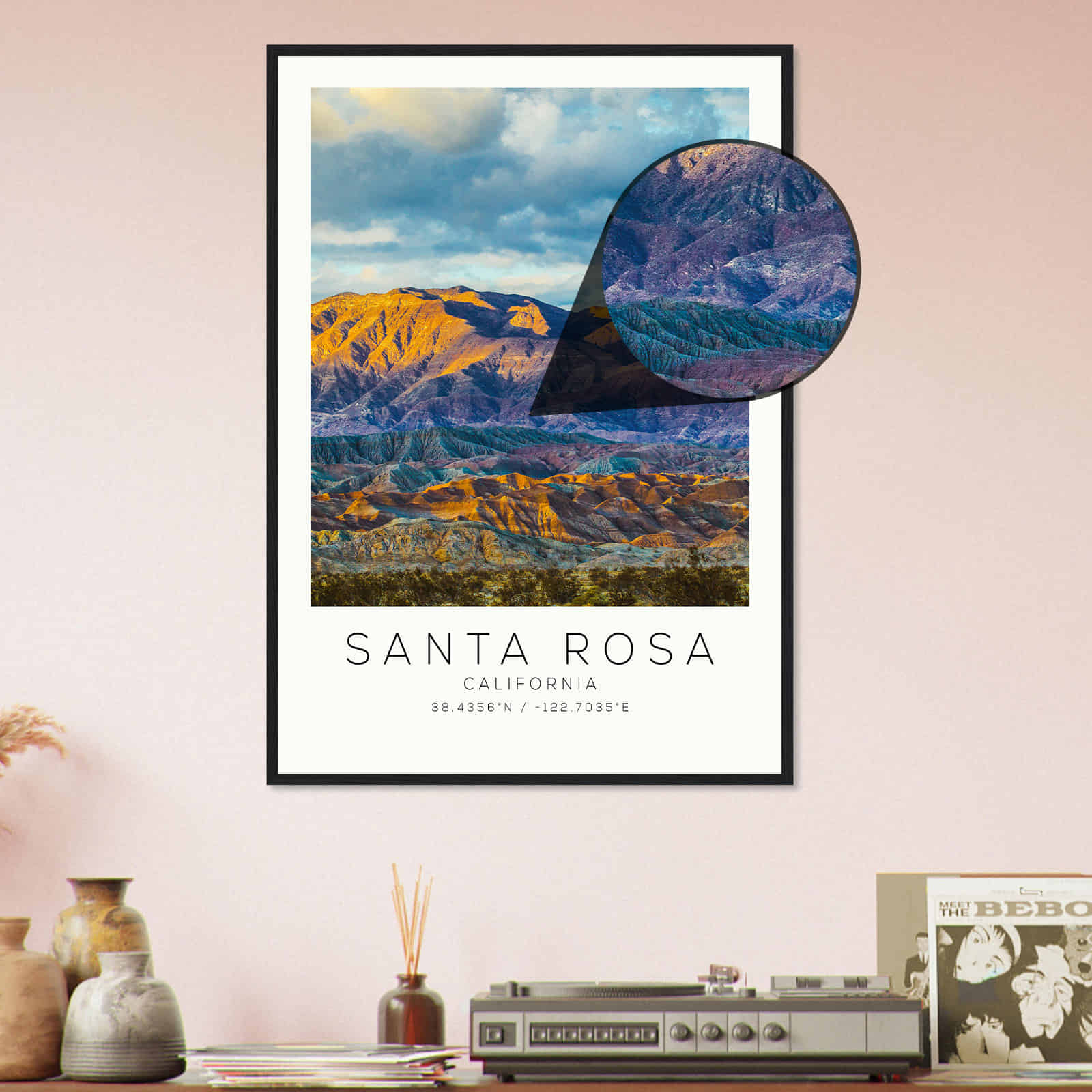 Deerfield Kansas Map Poster, Modern Home Decor Wall Art Print (Copy)