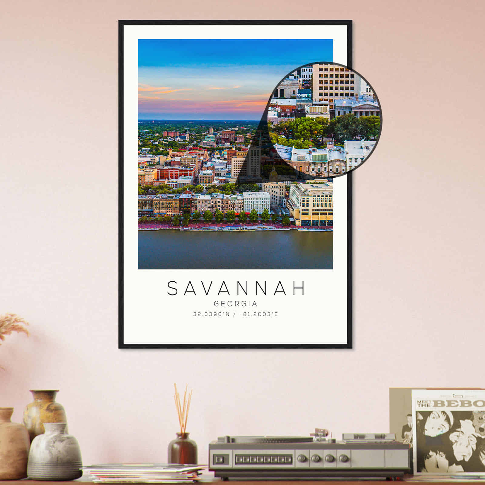 Deerfield Kansas Map Poster, Modern Home Decor Wall Art Print (Copy)