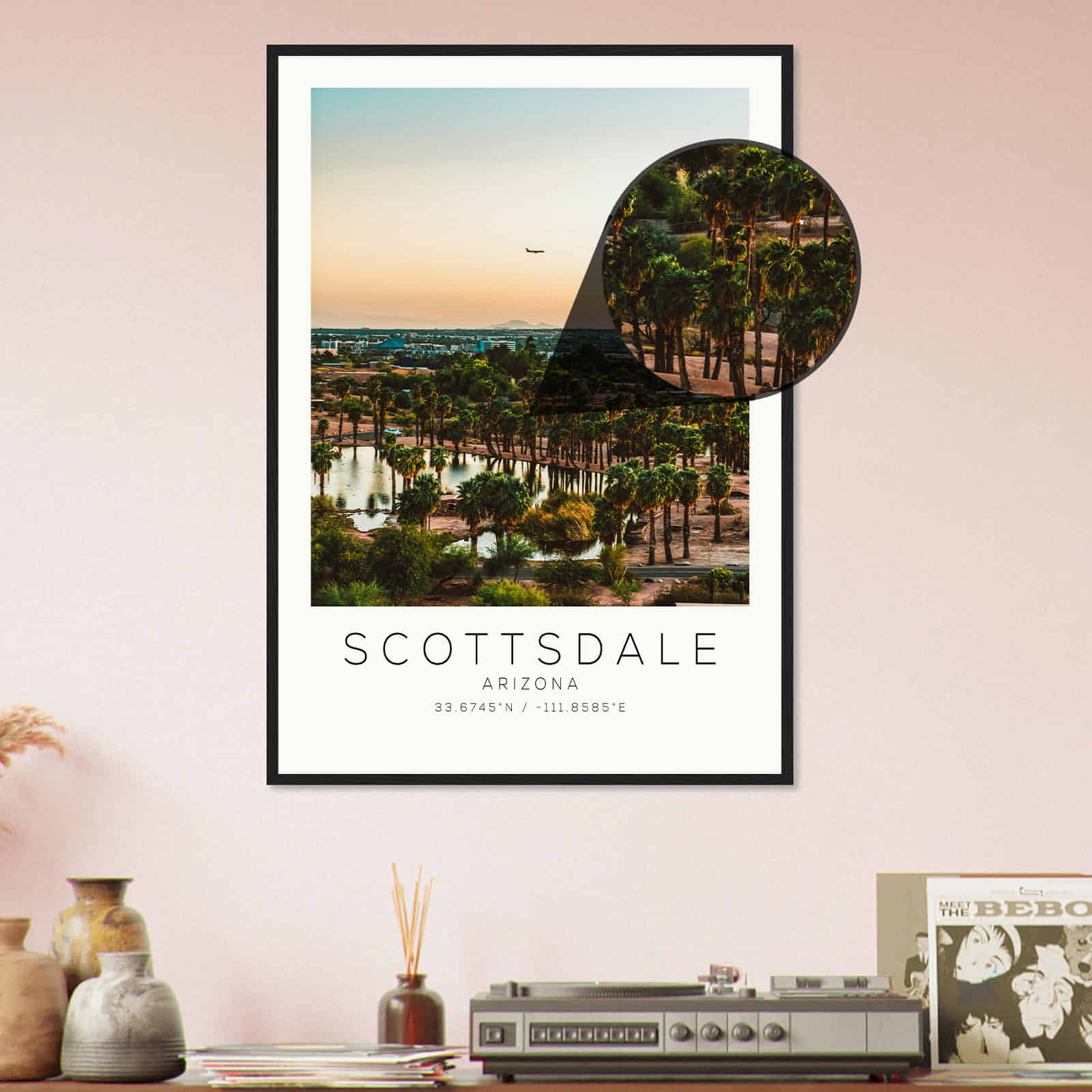 Deerfield Kansas Map Poster, Modern Home Decor Wall Art Print (Copy)