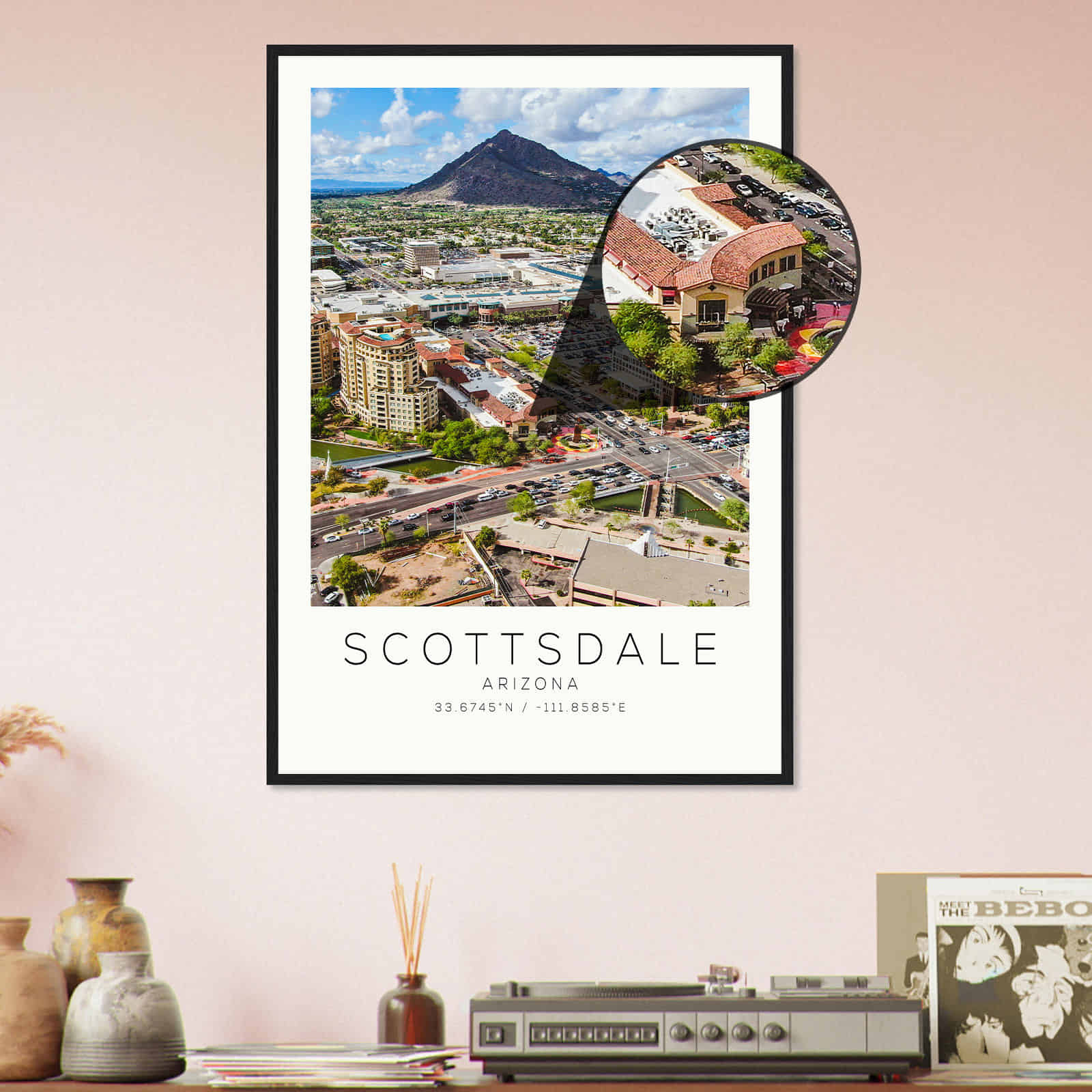 Deerfield Kansas Map Poster, Modern Home Decor Wall Art Print (Copy)