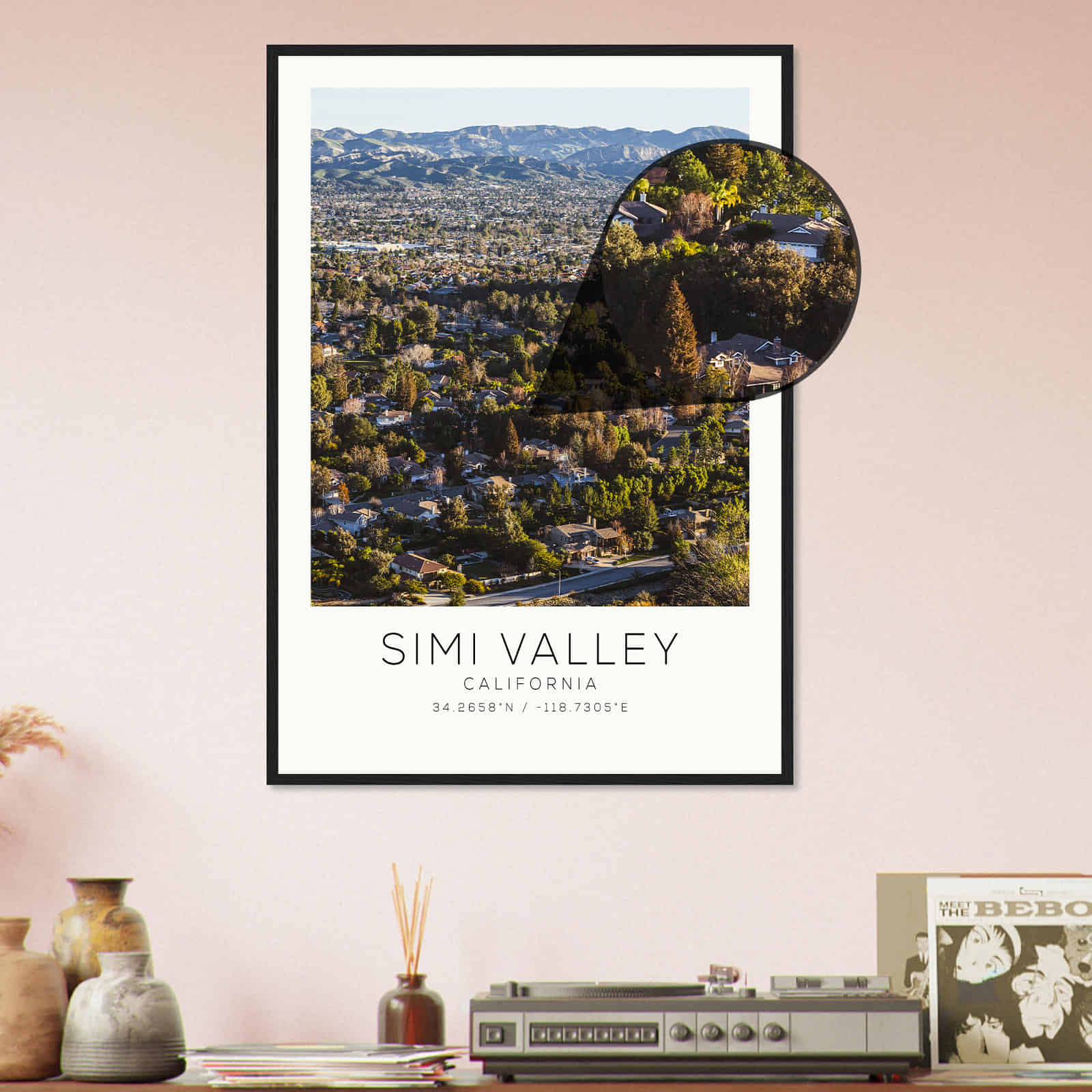 Deerfield Kansas Map Poster, Modern Home Decor Wall Art Print (Copy)