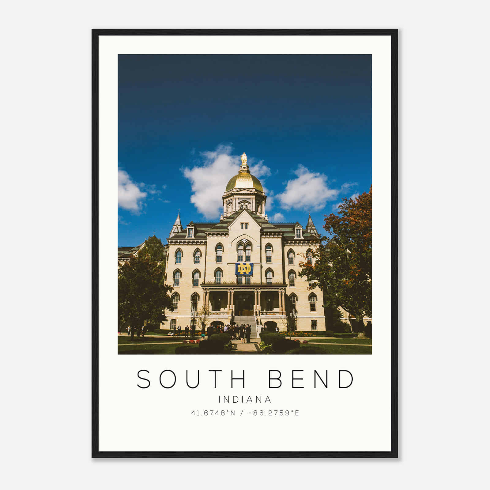 South Bend Indiana Photo Travel Poster, South Bend Travel Print, Minimalist Travel Print DS1 South Bend Indiana Photo Travel Poster, South Bend Travel Print, Minimalist Travel Print DS1